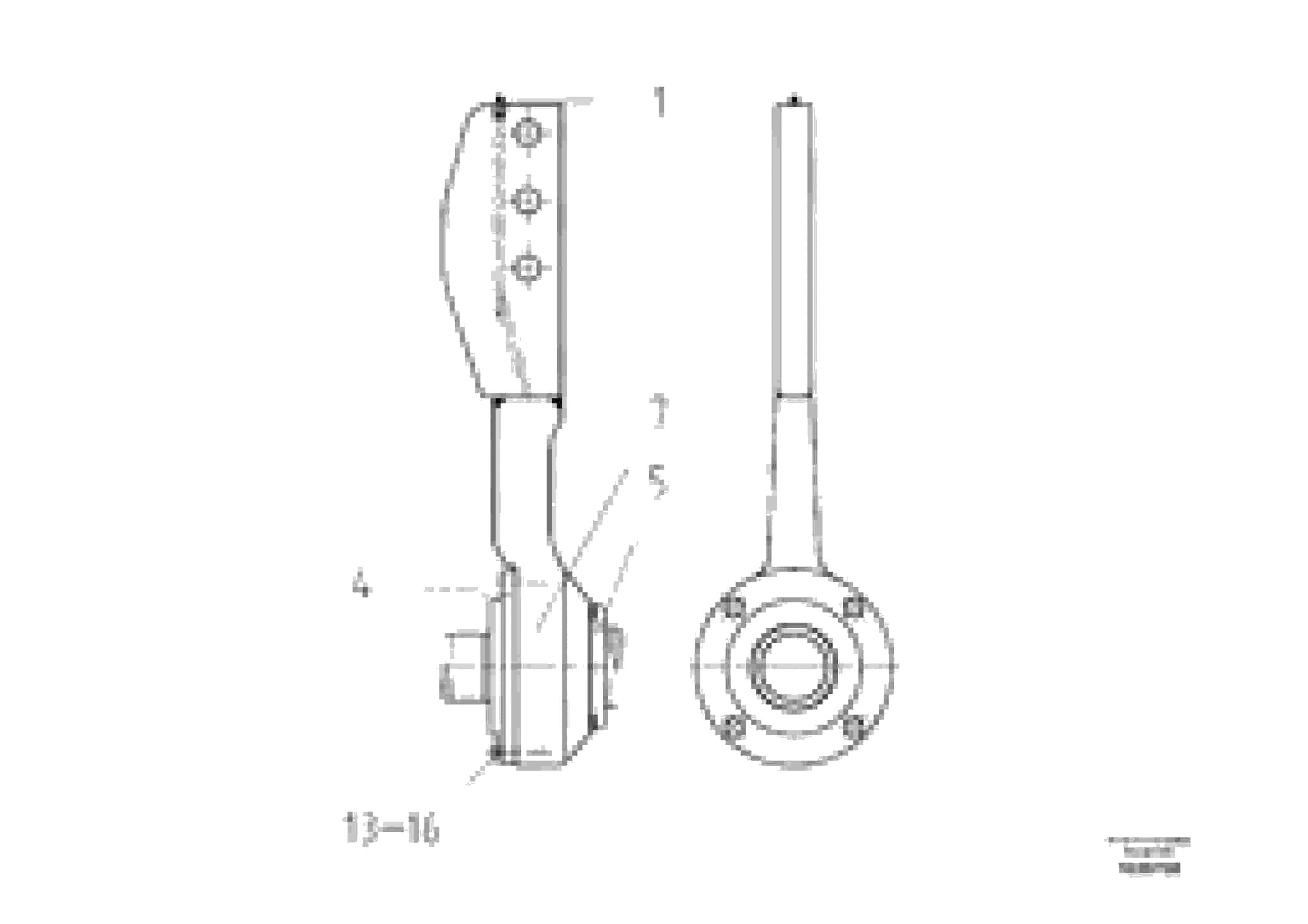 Схема запчастей Volvo ABG9820 - 100259 Outer auger bearing for auger extension VDT-V 89 ETC ATT. SCREEDS 3,0 - 9,0M ABG9820