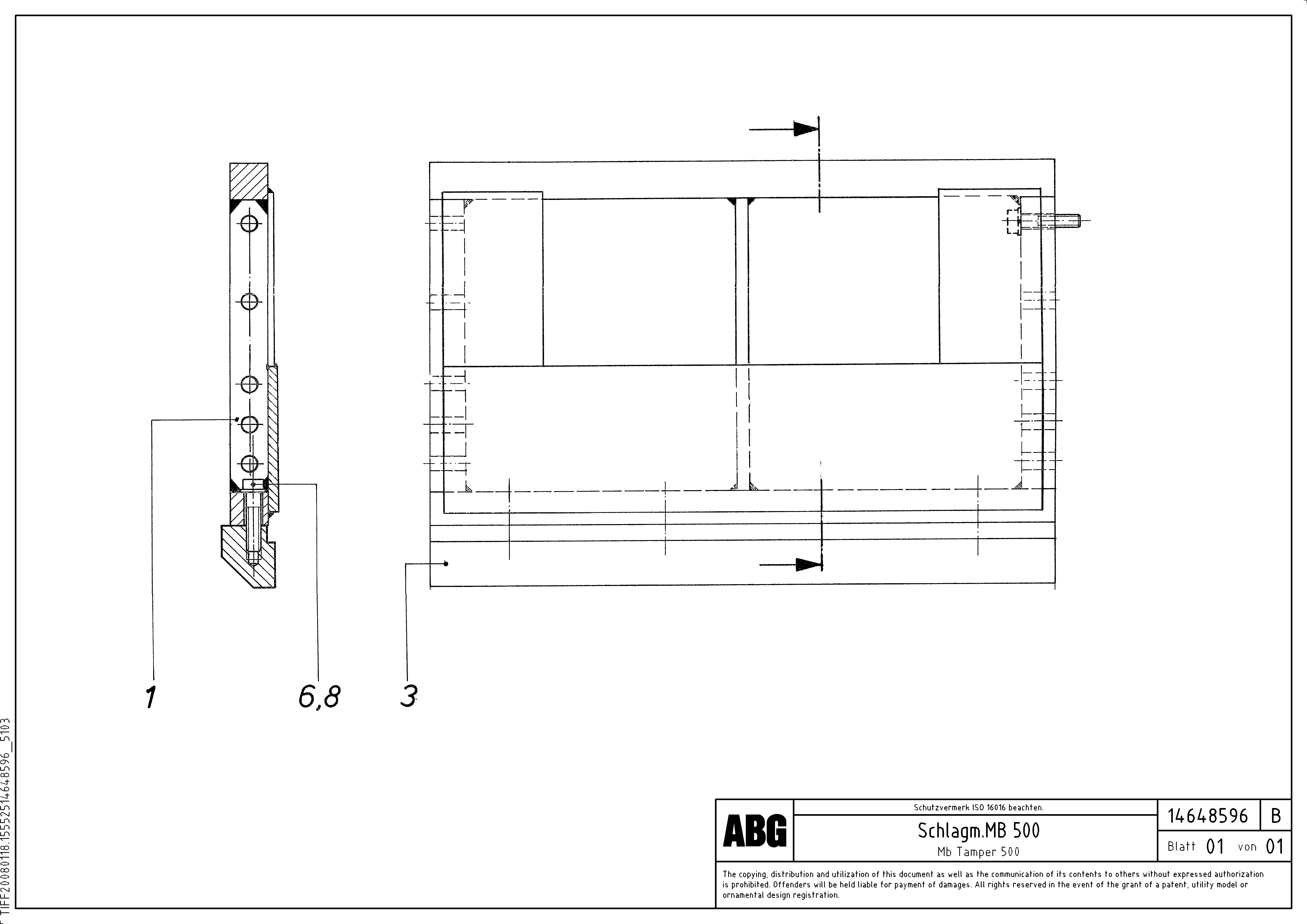 Схема запчастей Volvo ABG9820 - 62438 Tamper bar MB 120 ATT. SCREEDS 3,0 -16,0M ABG9820