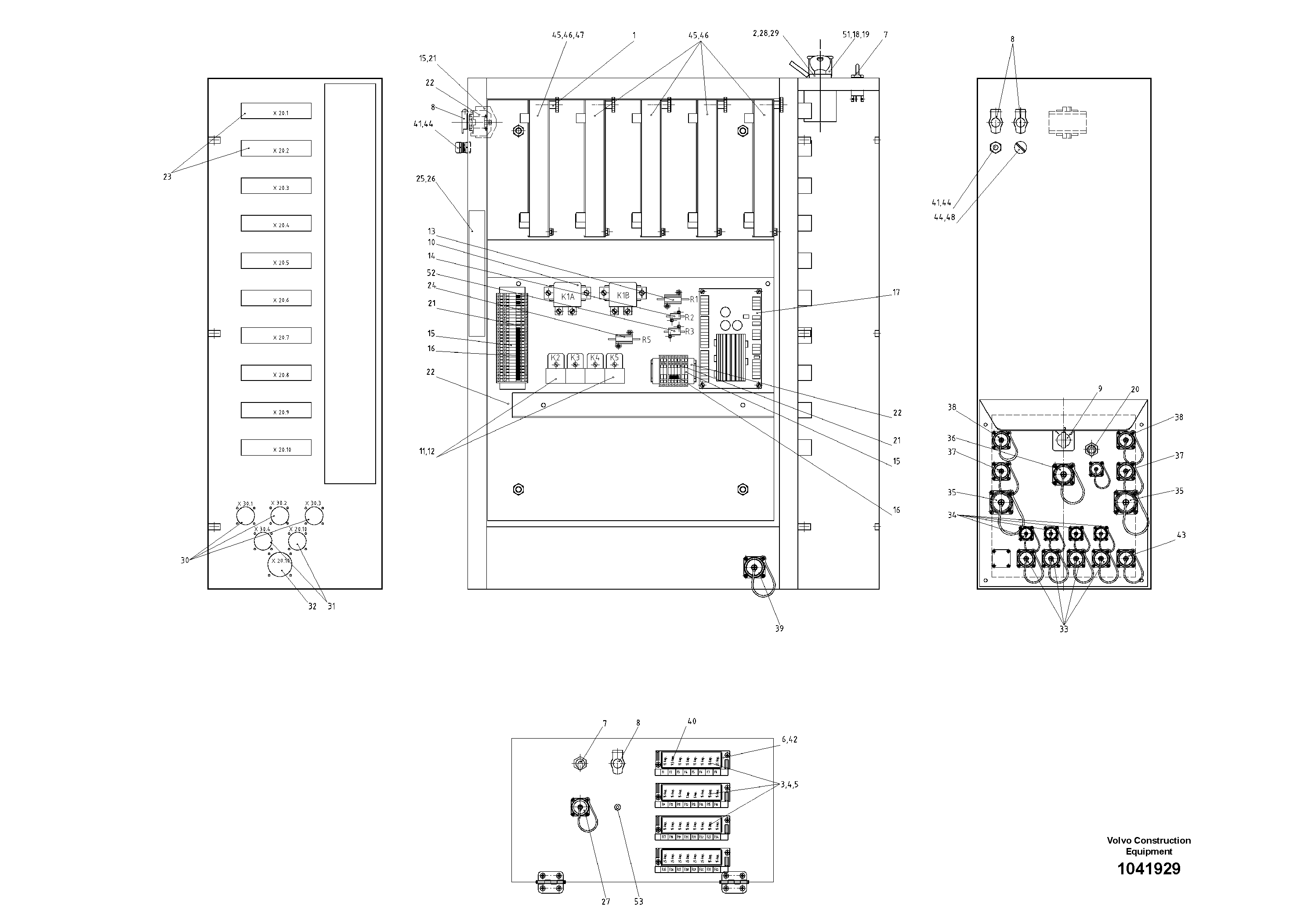 Схема запчастей Volvo ABG9820 - 92998 Electrical ABG9820 S/N 20812 -