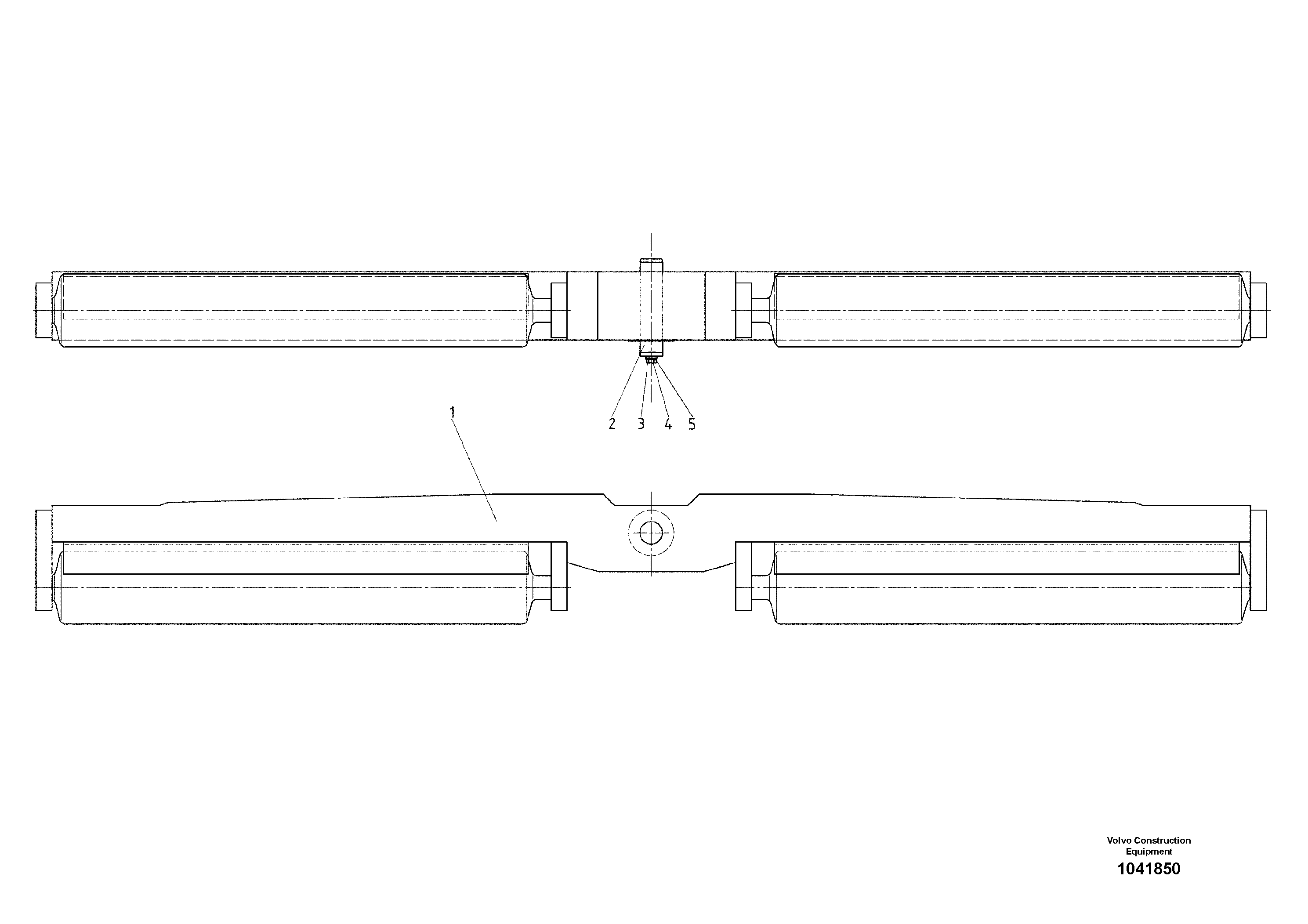 Схема запчастей Volvo ABG9820 - 47608 Oscillating Cross member ABG9820 S/N 20812 -