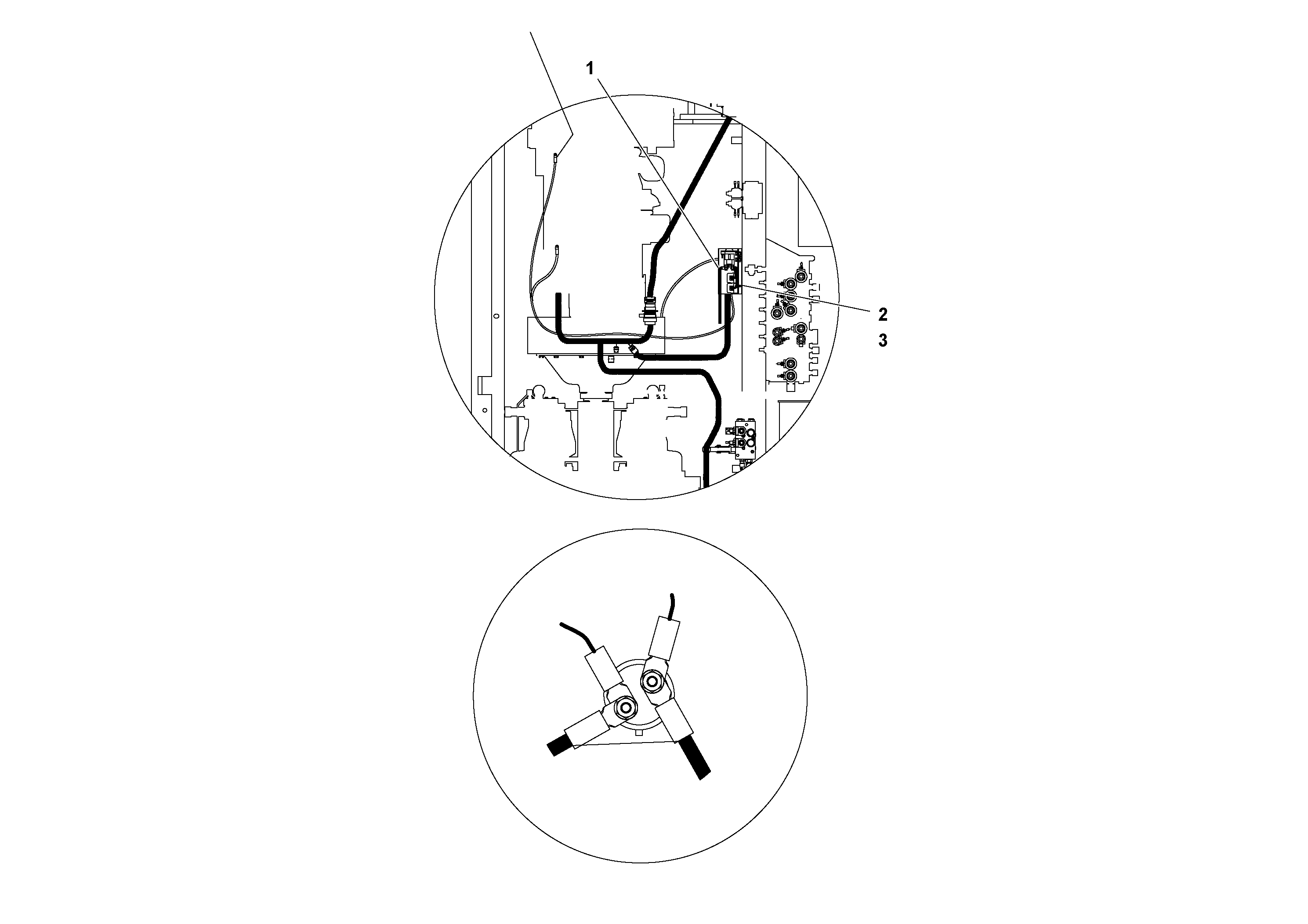 Схема запчастей Volvo PF4410 - 94831 Grid Heater Installation PF4410 S/N 197449-