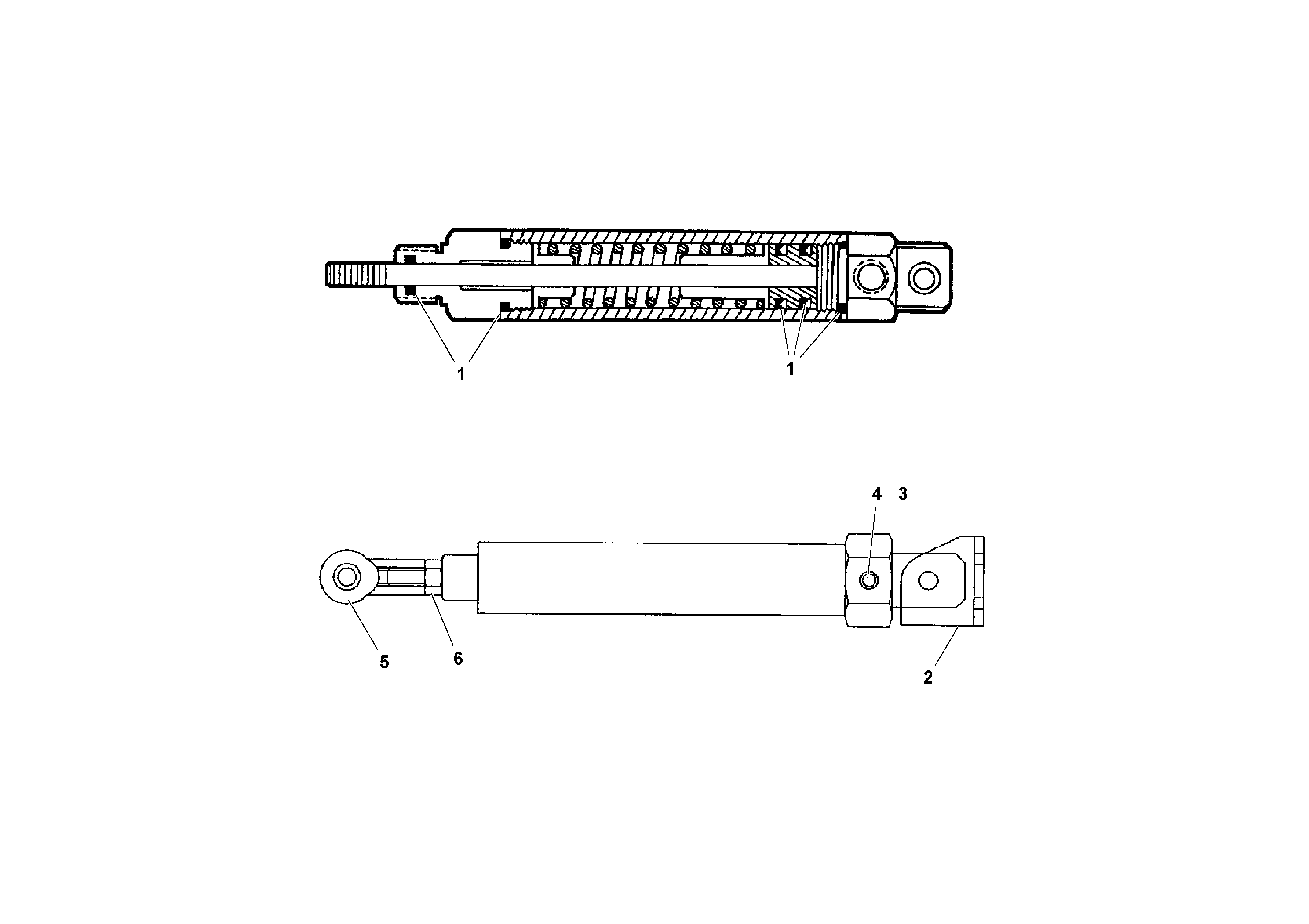 Схема запчастей Volvo PF4410 - 93172 Throttle Control Cylinder PF4410 S/N 197449-