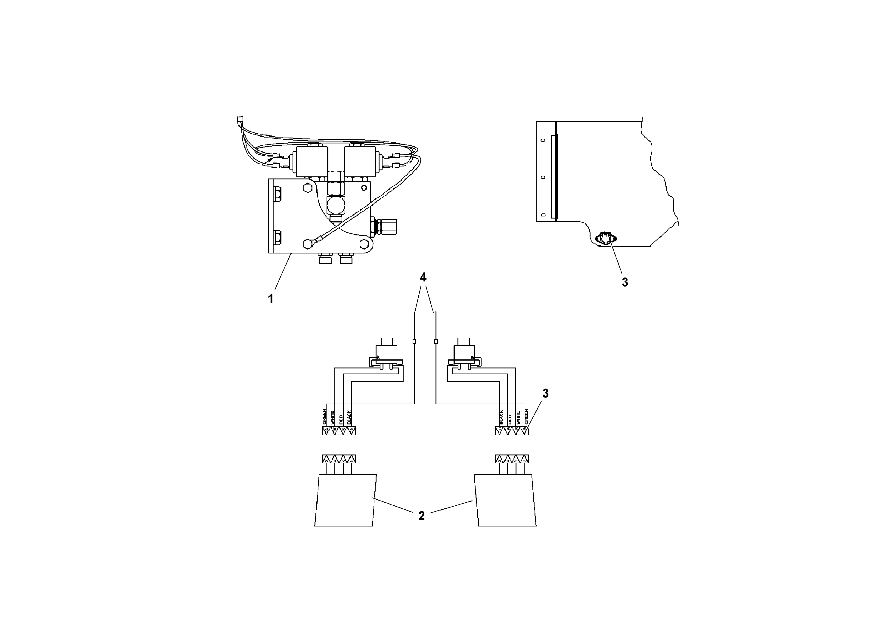 Схема запчастей Volvo PF4410 - 36973 Automatic Level Control Wiring PF4410 S/N 197449-