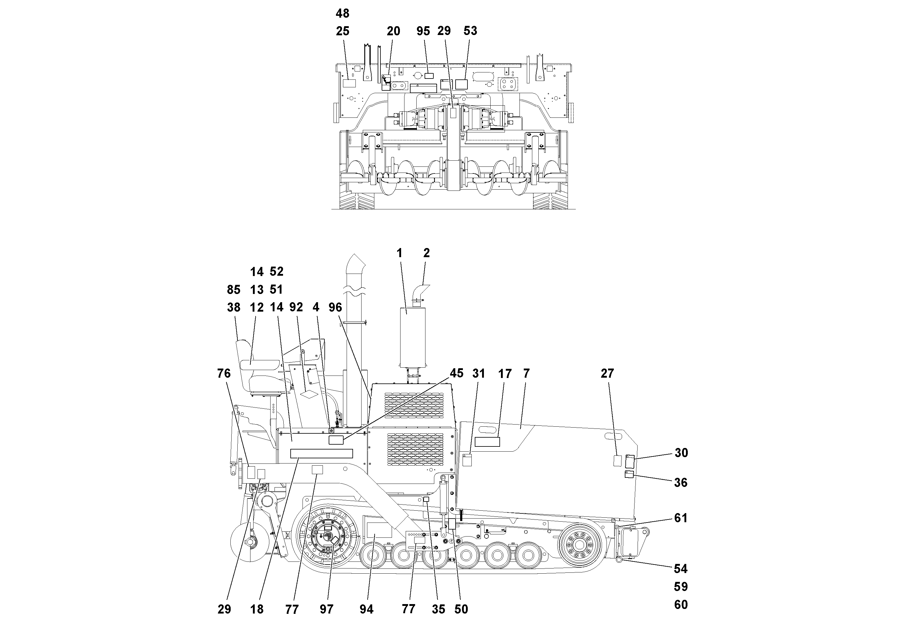 Схема запчастей Volvo PF4410 - 93914 Trim Kit PF4410 S/N 197449-