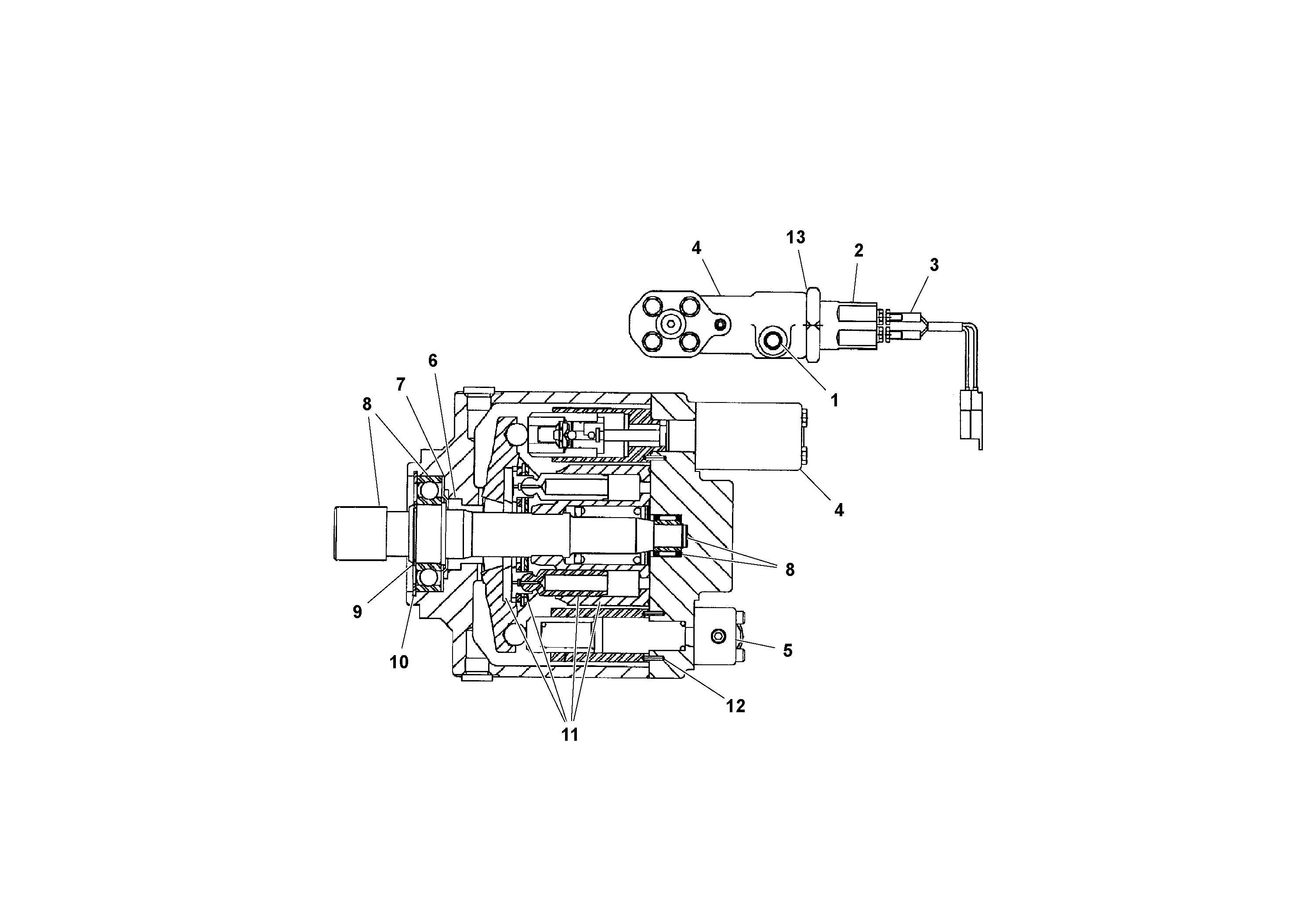Схема запчастей Volvo PF4410 - 97208 Auger/conveyor Drive Pump Assembly PF4410 S/N 197449-