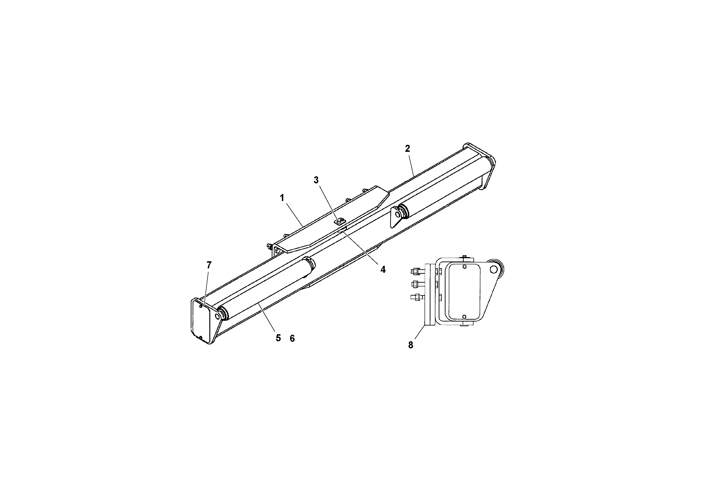 Схема запчастей Volvo PF4410 - 87630 Oscillating Push Roller Assembly PF4410 S/N 197449-