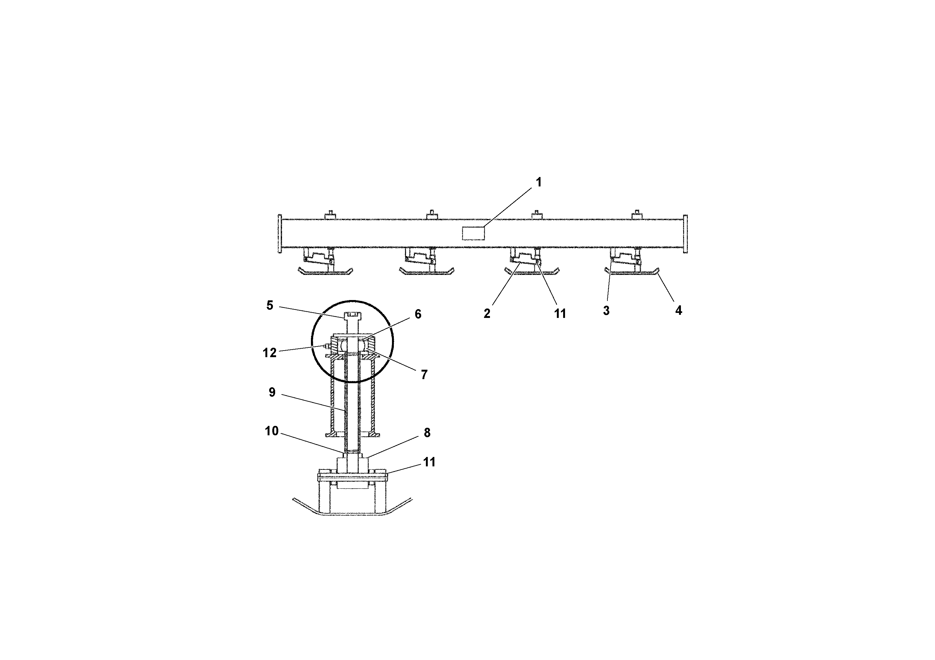 Схема запчастей Volvo PF4410 - 86434 Floating Beam Assemblies AGS 7.5 ATT. BLAW KONTROL II PF161, PF2181, PF4410