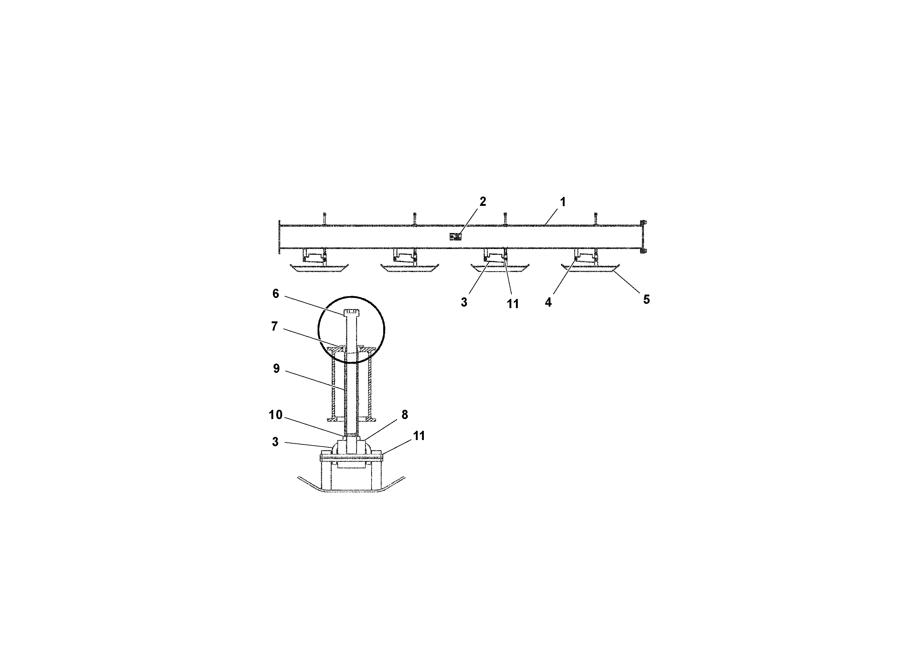 Схема запчастей Volvo PF4410 - 86761 Floating Beam Assemblies AGS 7.5 ATT. BLAW KONTROL II PF161, PF2181, PF4410