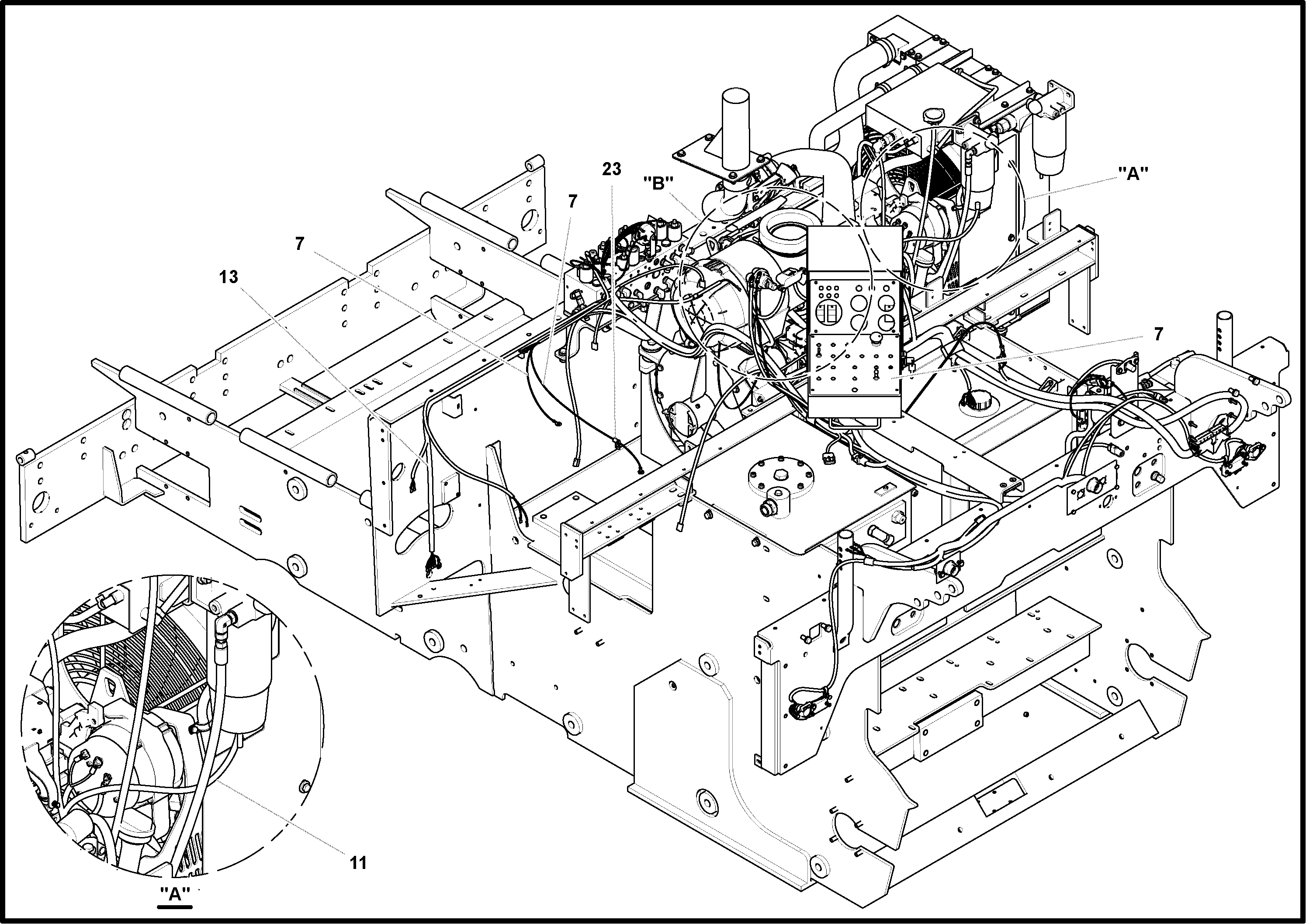 Схема запчастей Volvo PF4410 - 81265 Electrical Installation PF4410 S/N 375009-