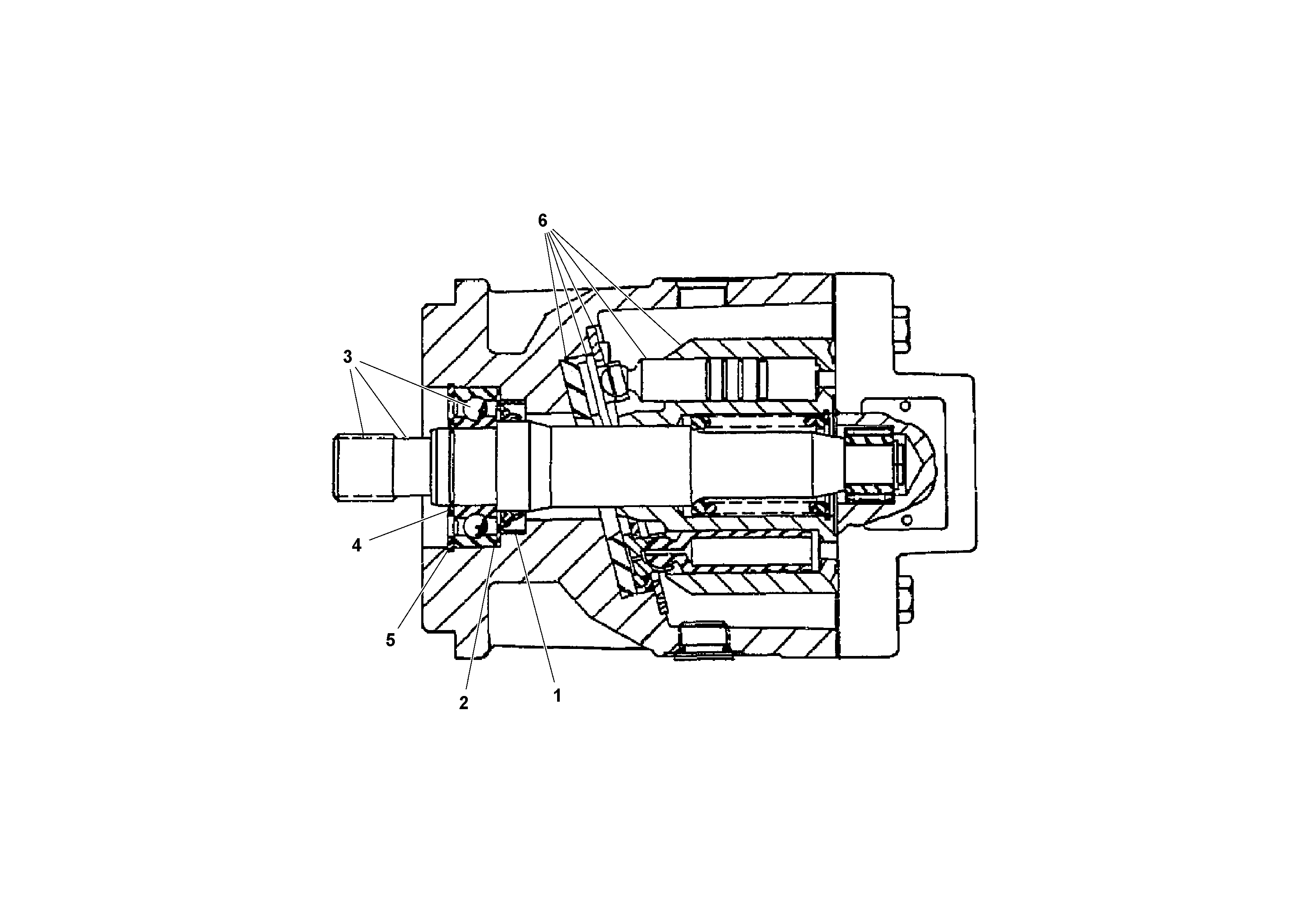 Схема запчастей Volvo PF4410 - 94107 Auger/conveyor Drive Motor PF4410 S/N 197449-