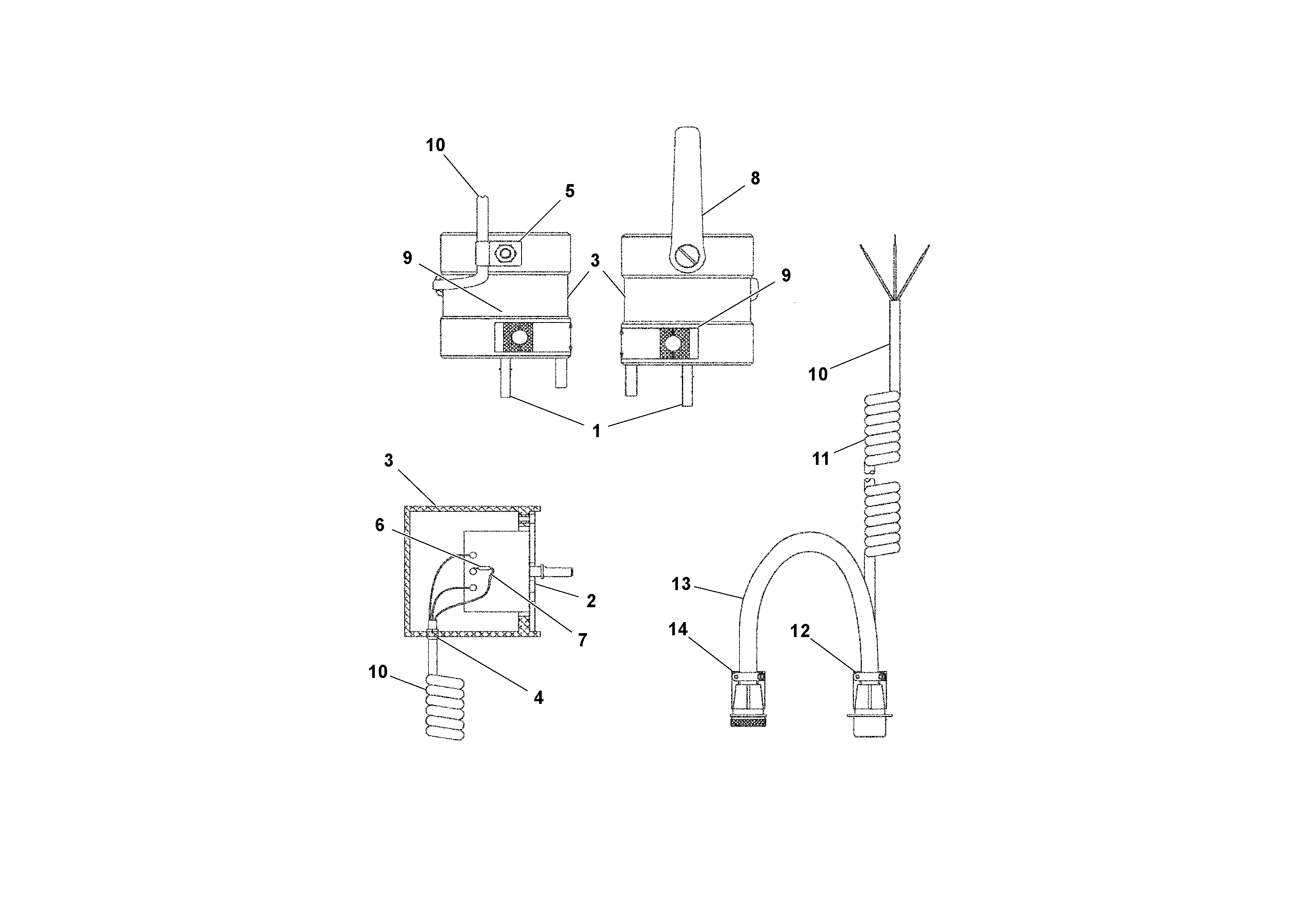 Схема запчастей Volvo PF4410 - 87072 Grade Sensor Assembly AGS 7.5 ATT. BLAW KONTROL II PF161, PF2181, PF4410