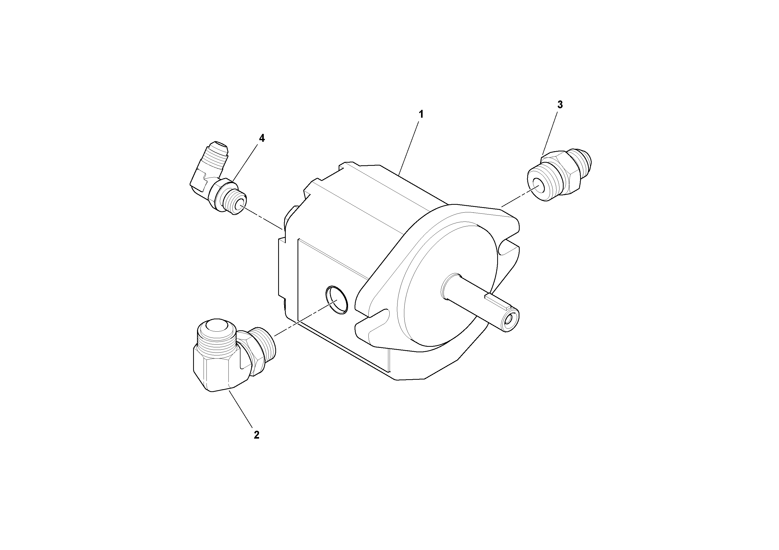 Схема запчастей Volvo PF6110 - 45709 Fan Motor Assembly PF6110 S/N 197474 -