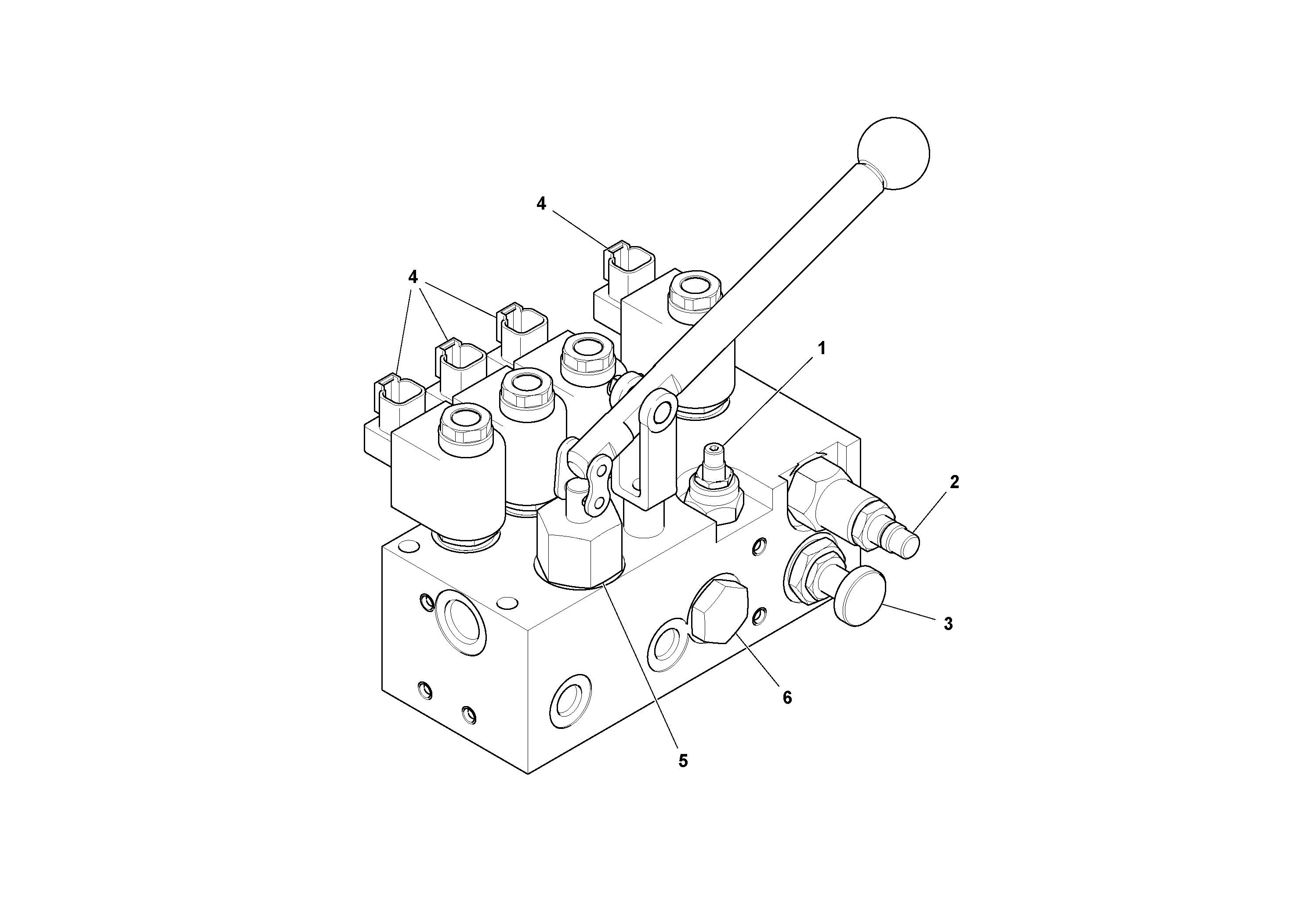 Схема запчастей Volvo PF6110 - 48185 Клапан PF6110 S/N 197474 -