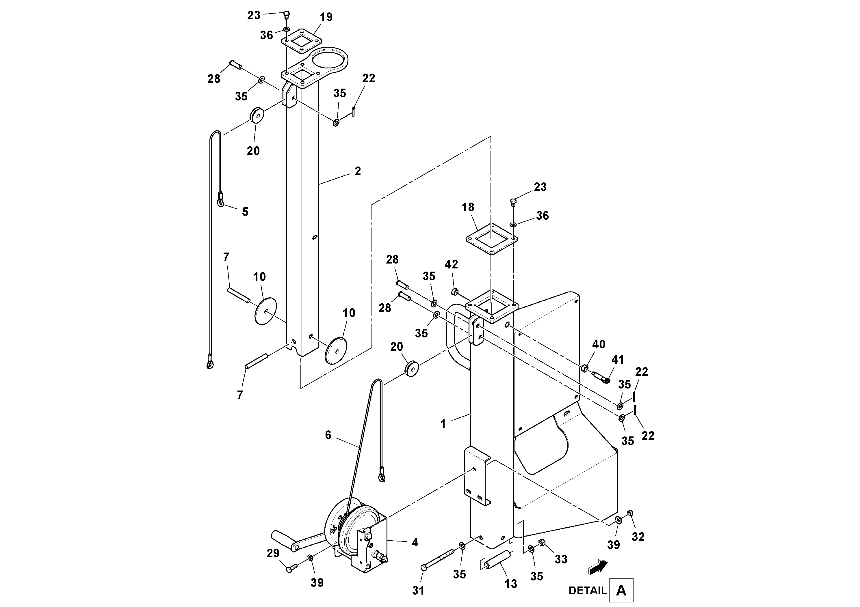 Схема запчастей Volvo PF6110 - 58459 Light Tower Kit PF6110 S/N 197474 -