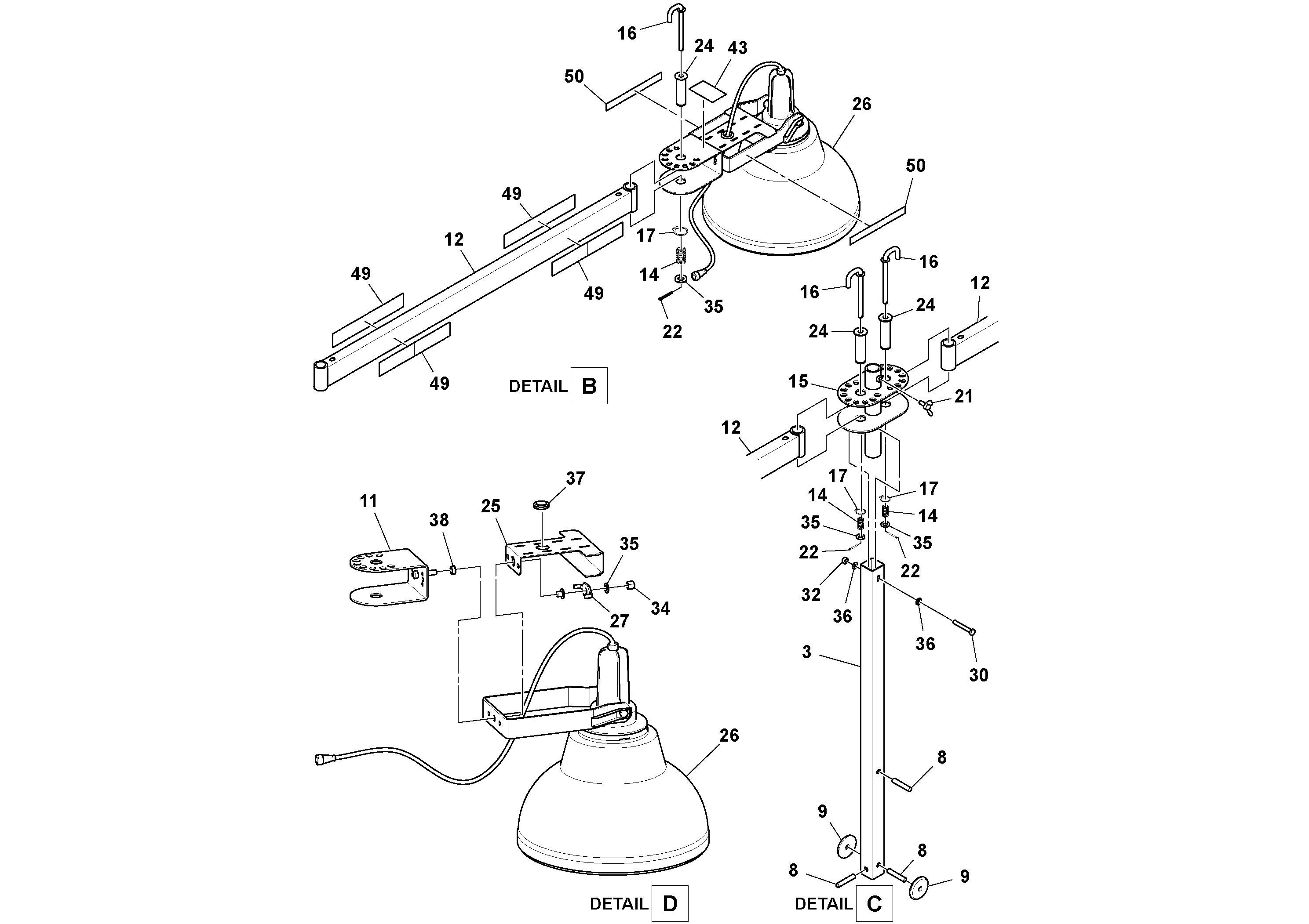 Схема запчастей Volvo PF6110 - 78321 Light Tower Kit PF6110 S/N 197474 -