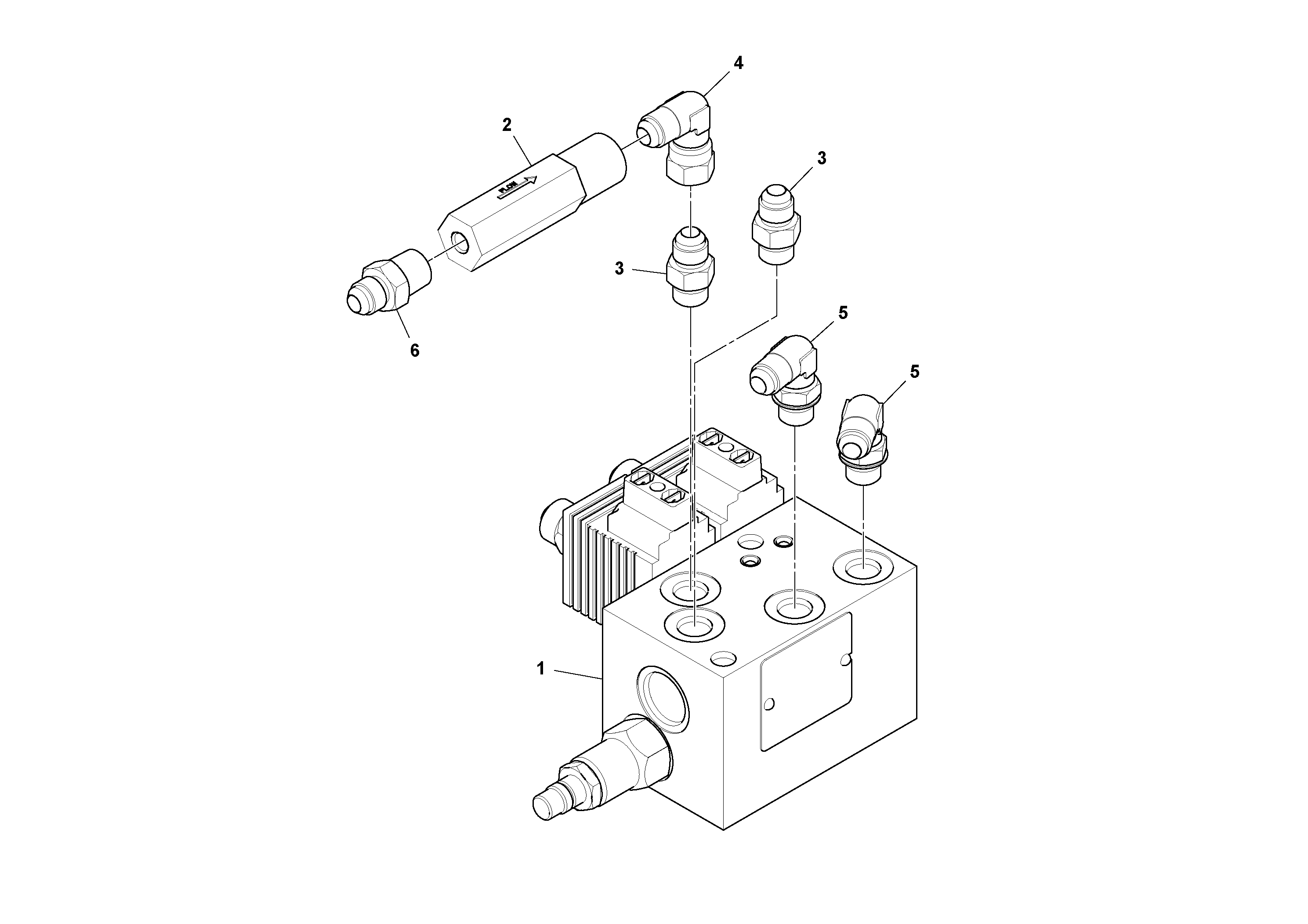 Схема запчастей Volvo PF6110 - 50641 Truck Hitch Valve Assembly PF6110 S/N 197474 -