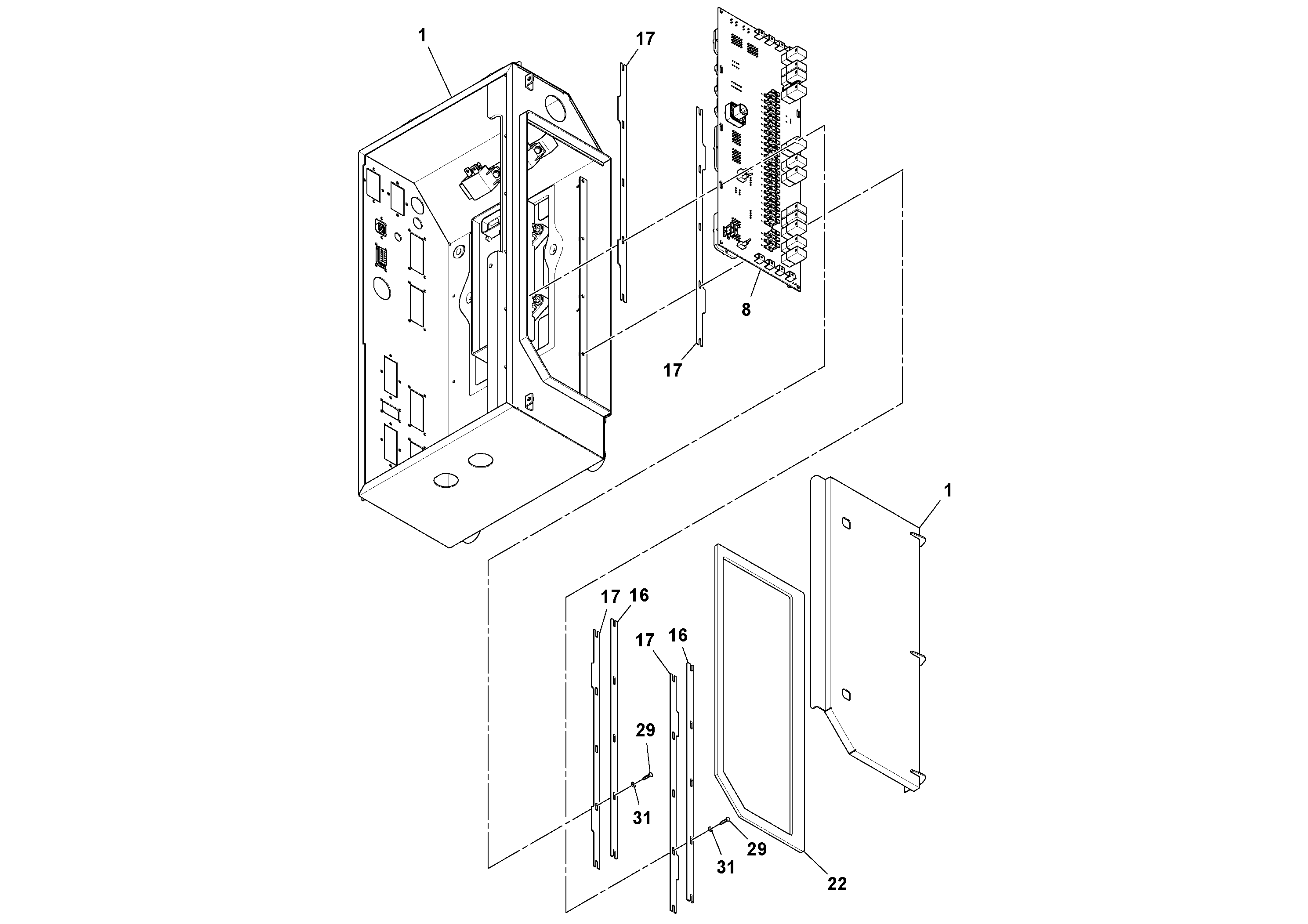 Схема запчастей Volvo PF6110 - 51565 Junction Box PF6110 S/N 197474 -