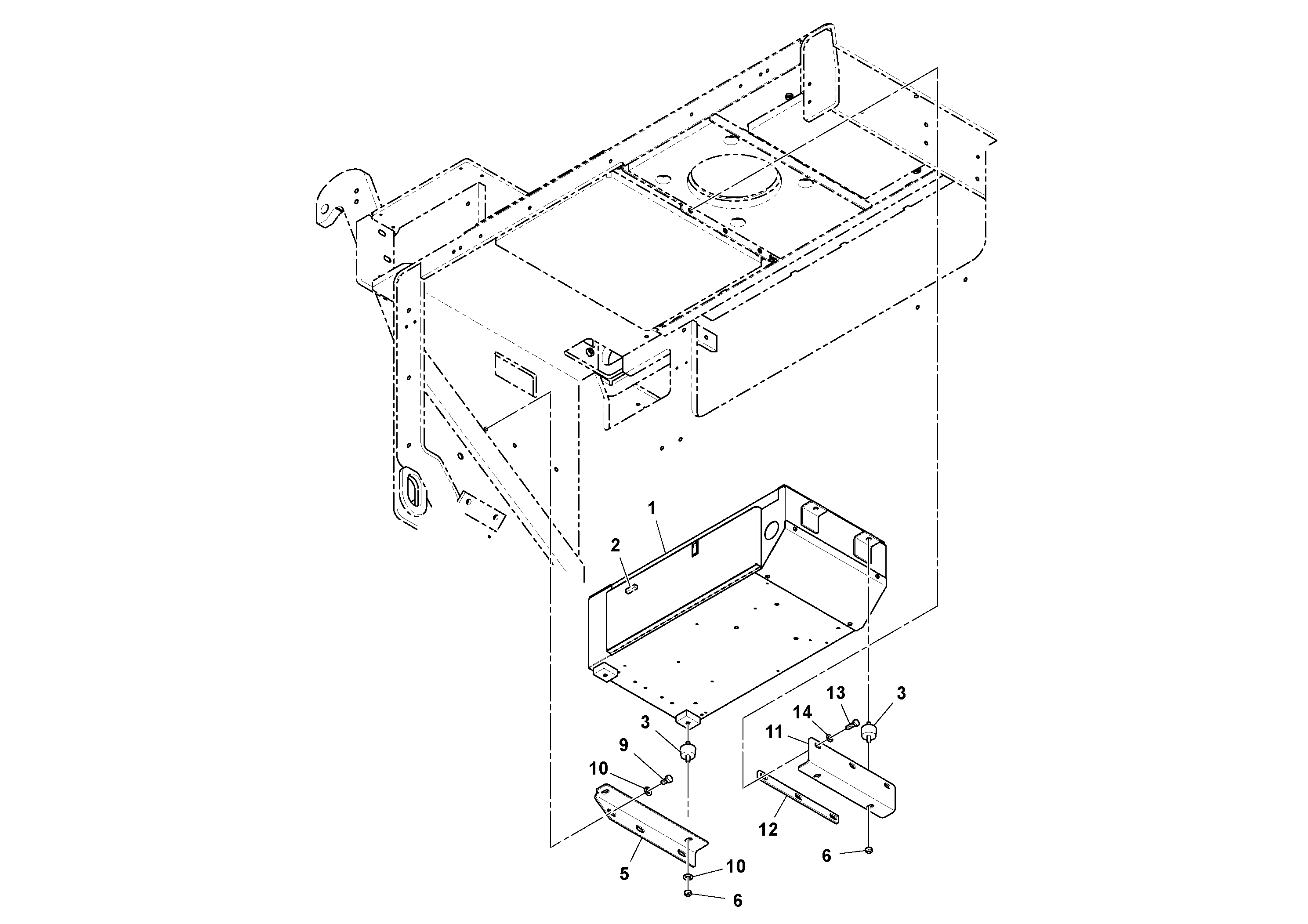 Схема запчастей Volvo PF6110 - 51761 Junction Box Installation PF6110 S/N 197474 -