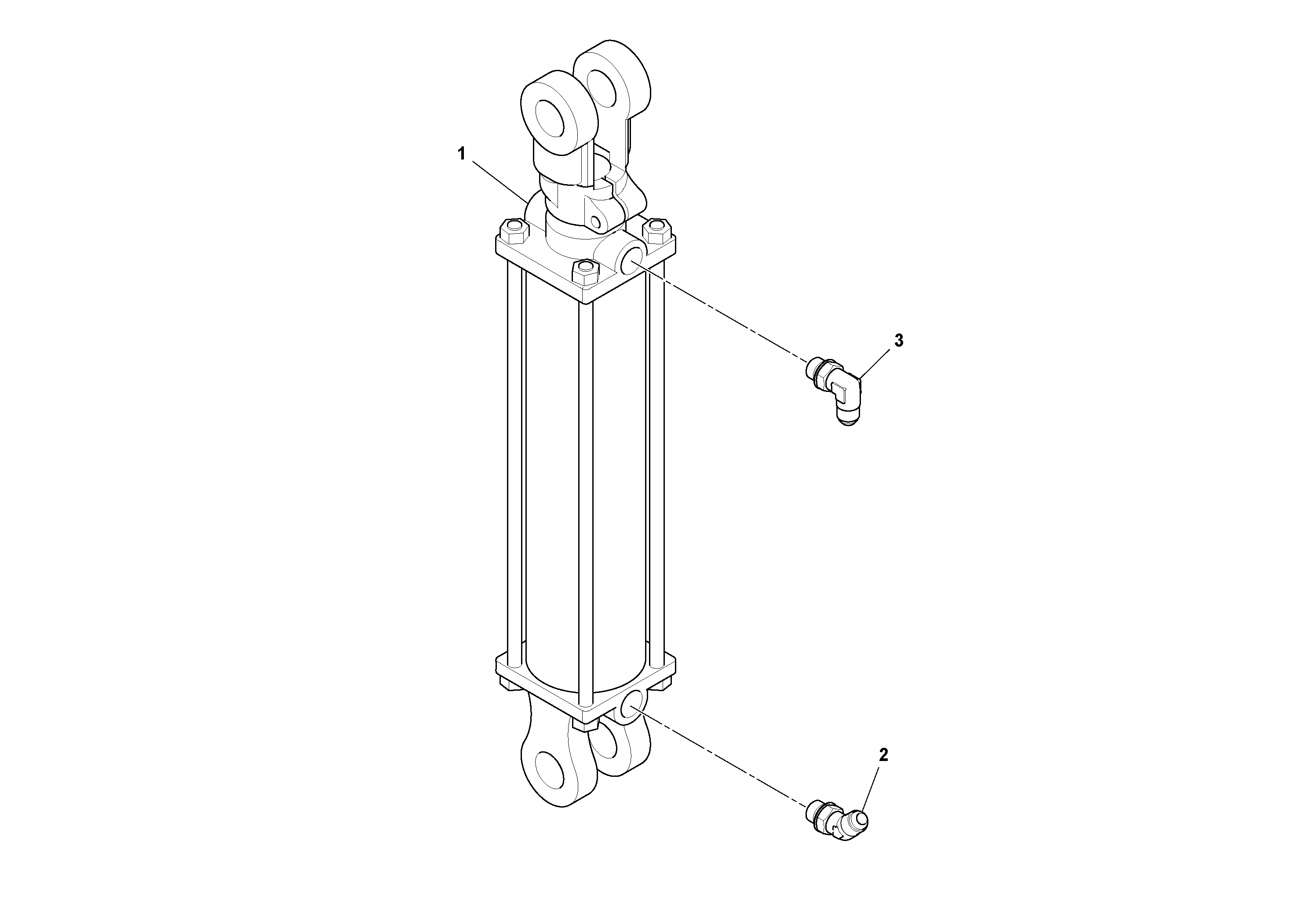 Схема запчастей Volvo PF6110 - 25059 Hopper Cylinder Assembly PF6110 S/N 197474 -