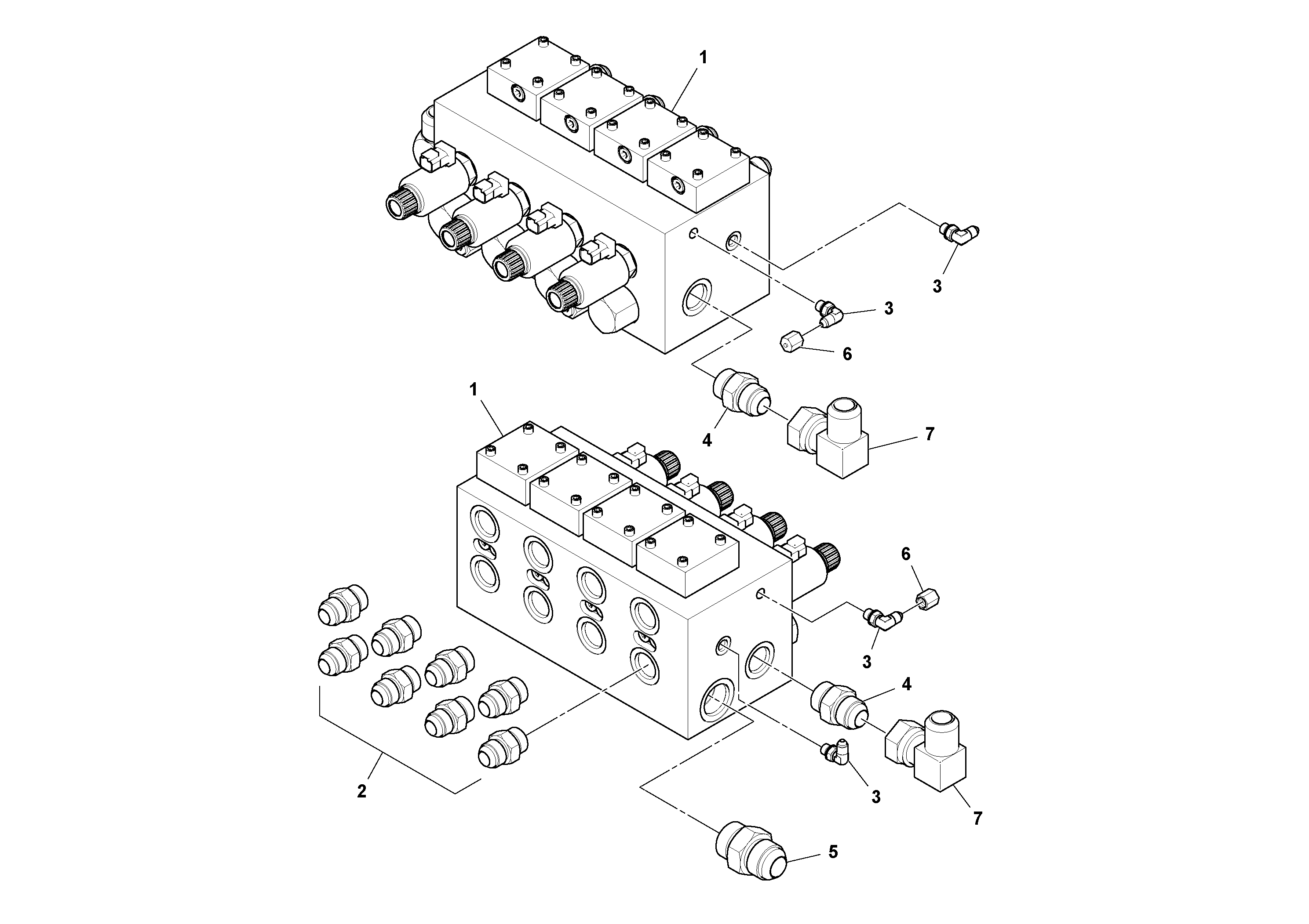 Схема запчастей Volvo PF6110 - 47260 Auger/conveyor Valve Assembly PF6110 S/N 197474 -