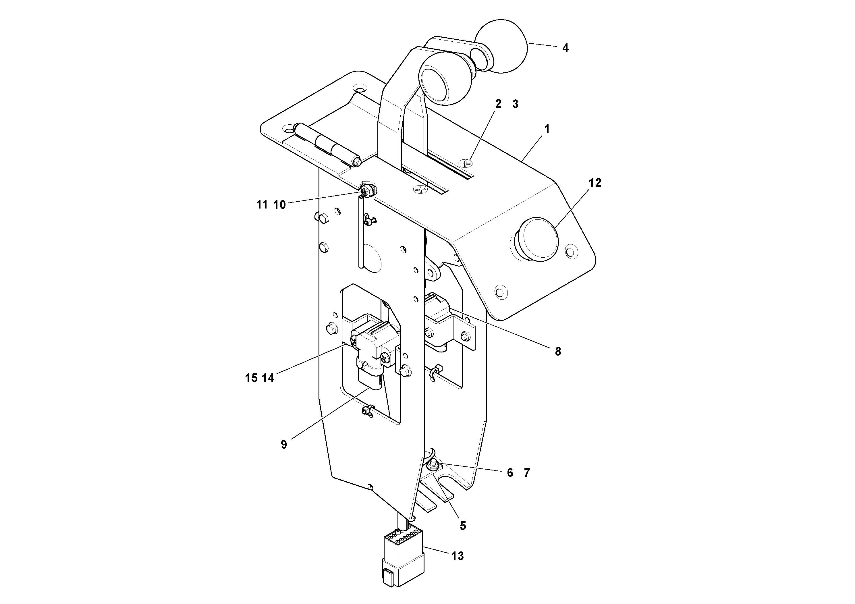 Схема запчастей Volvo PF6110 - 15324 Lever Assembly, Dual Master PF6110 S/N 197474 -