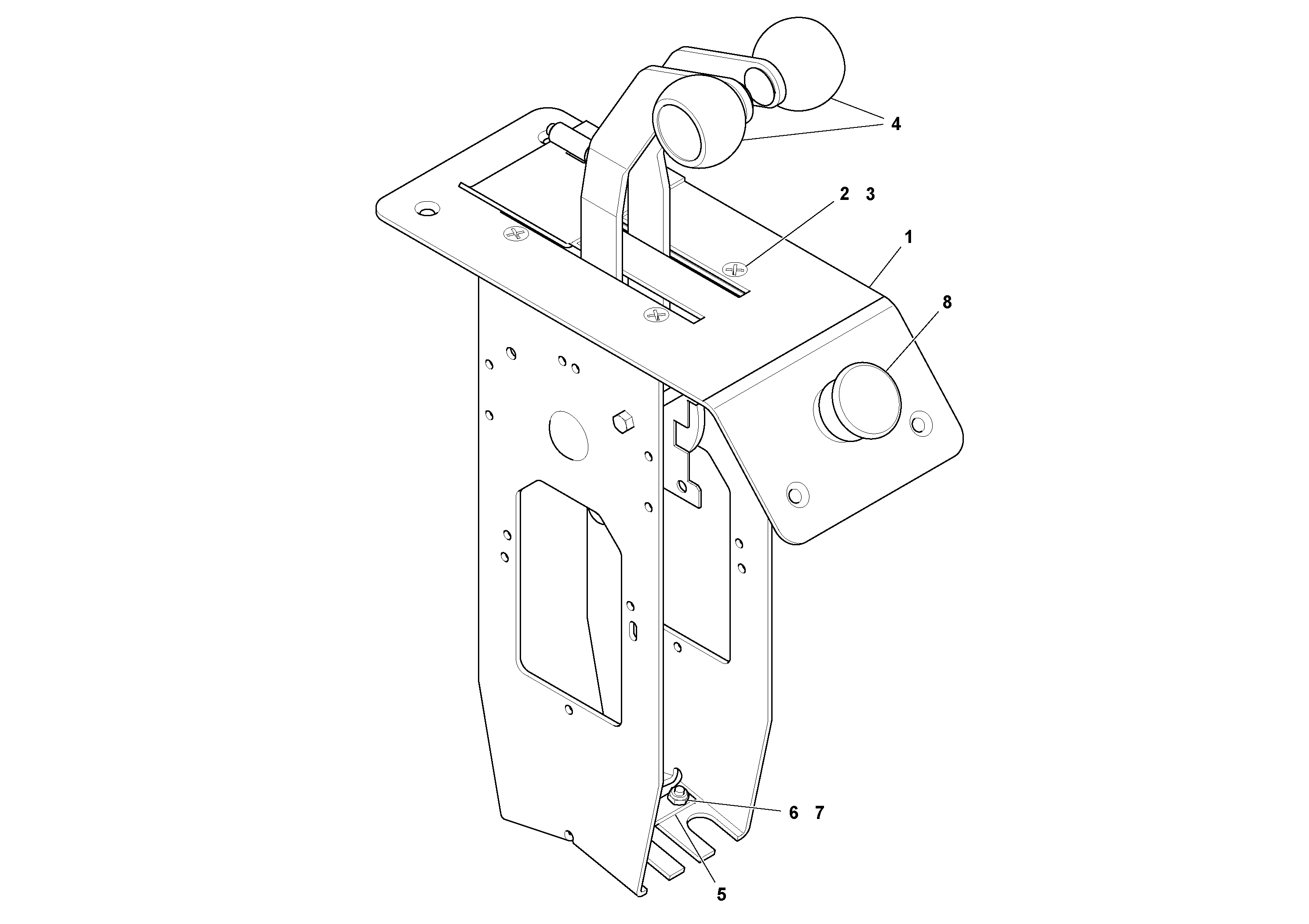 Схема запчастей Volvo PF6110 - 52573 Lever Assembly, Dual Slave PF6110 S/N 197474 -