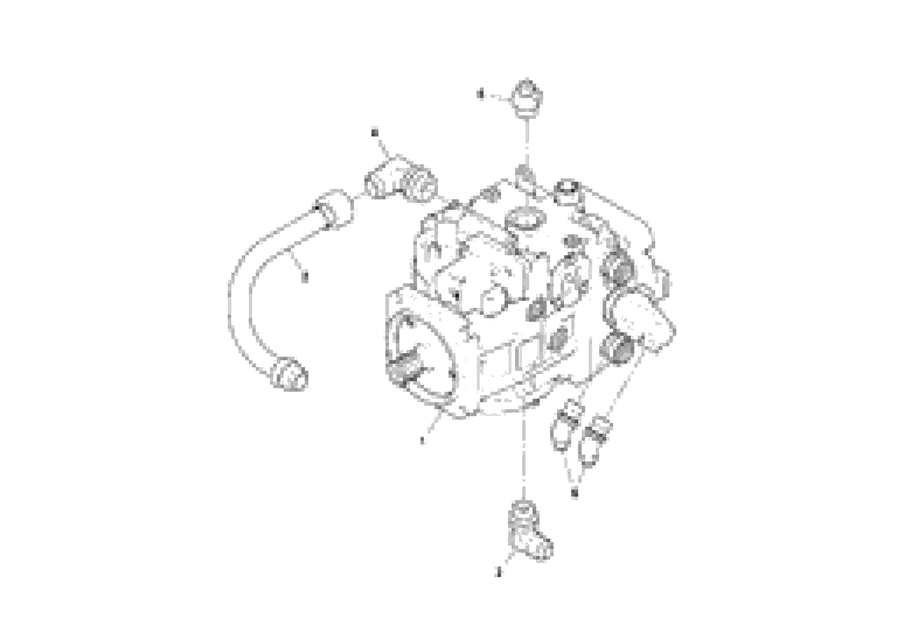 Схема запчастей Volvo PF6110 - 47025 Alternator Pump Assembly PF6110 S/N 197474 -