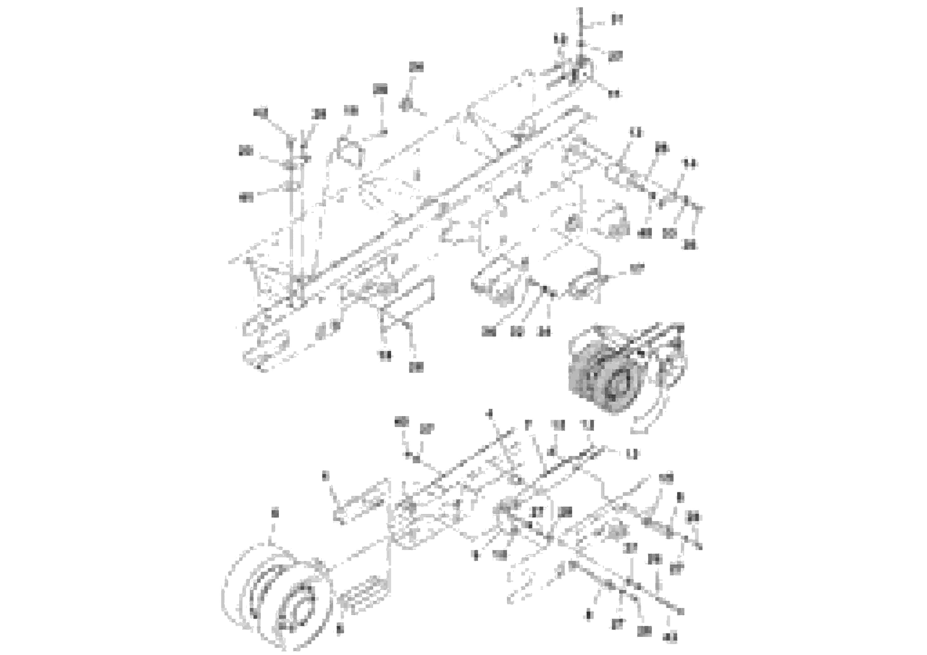 Схема запчастей Volvo PF6110 - 100936 Undercarriage Assembly PF6110 S/N 197474 -