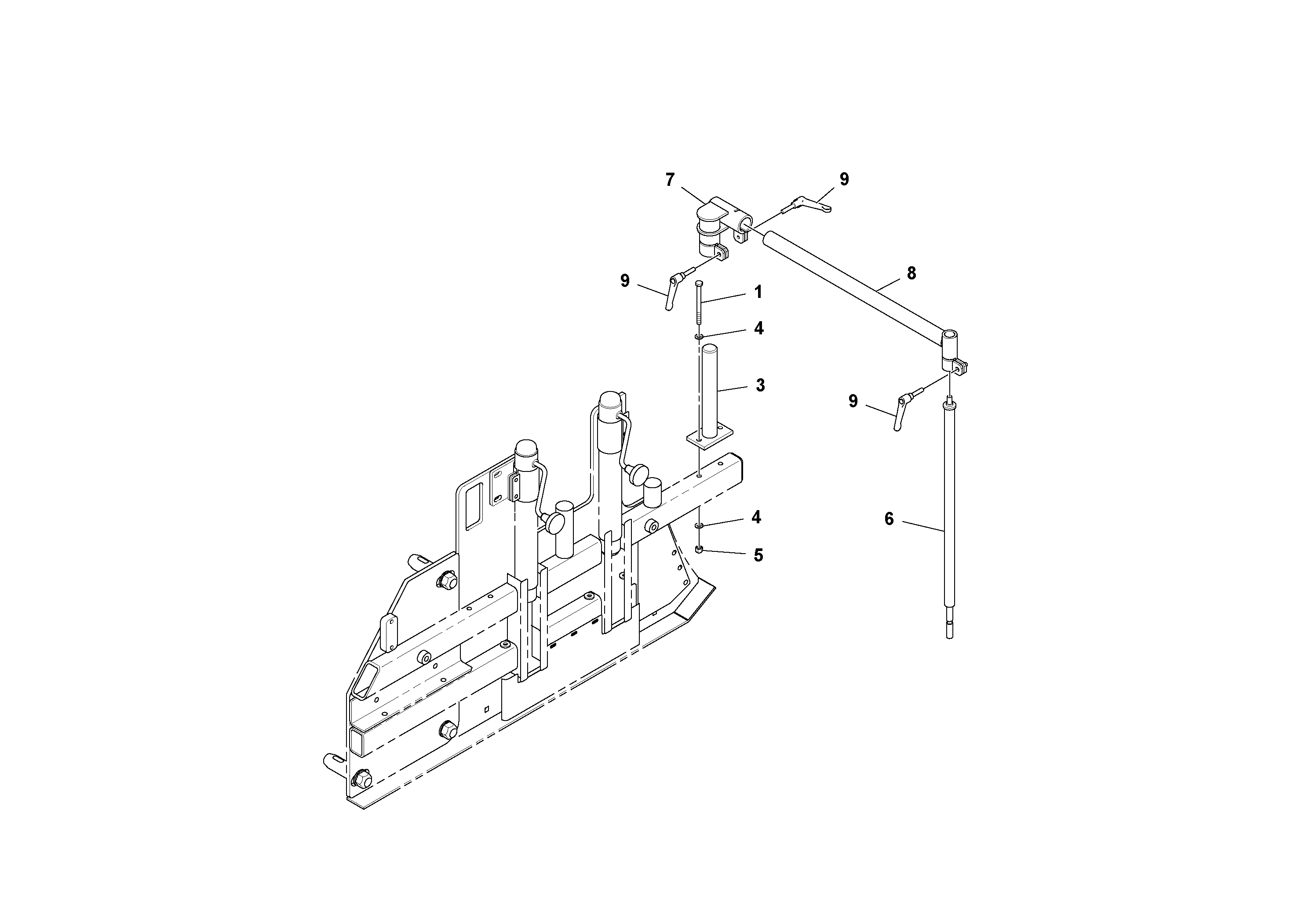 Схема запчастей Volvo PF6110 - 89532 Dual Grade Sensor Kit Installation PAVER CONTROLS ATT. PAVER CONTROLS PF6110, PF6160, PF6170
