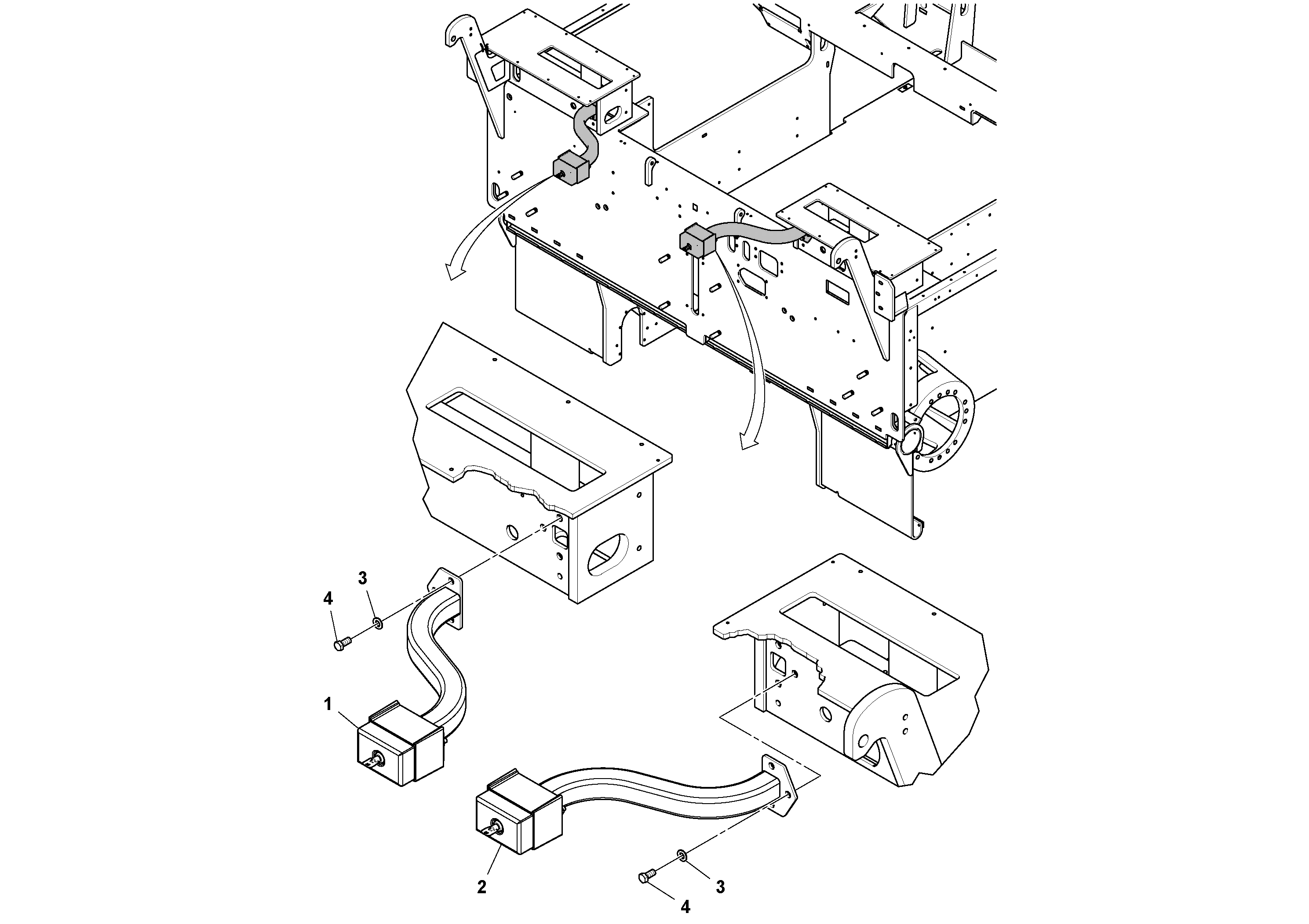 Схема запчастей Volvo PF6110 - 86321 Control Station Installation PAVER CONTROLS ATT. PAVER CONTROLS PF6110, PF6160, PF6170