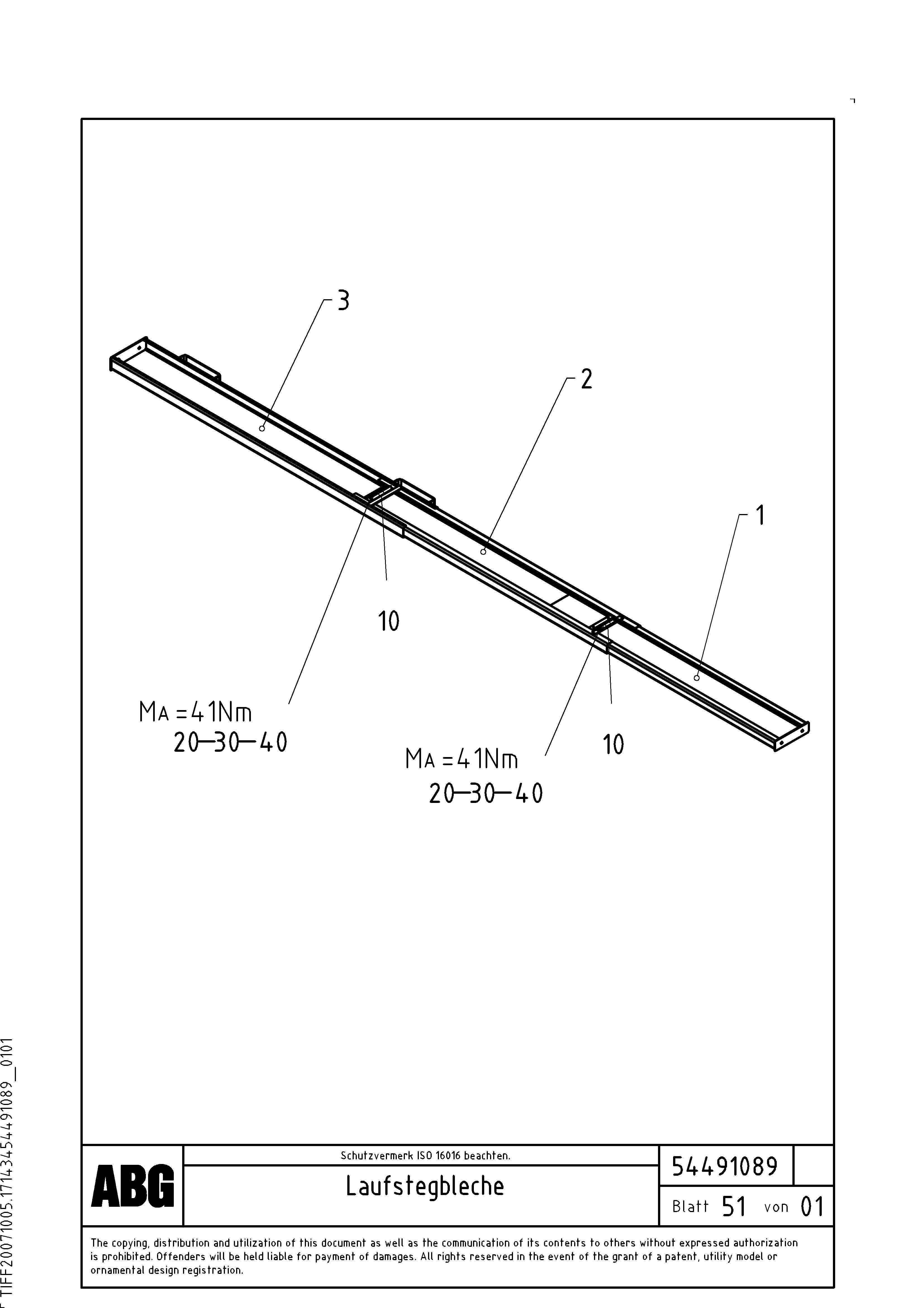 Схема запчастей Volvo PF6110 - 72190 Catwalk Plates OMNI 1000 ATT. SCREEDS 3,0 - 9,0M PF6110, PF6160/6170