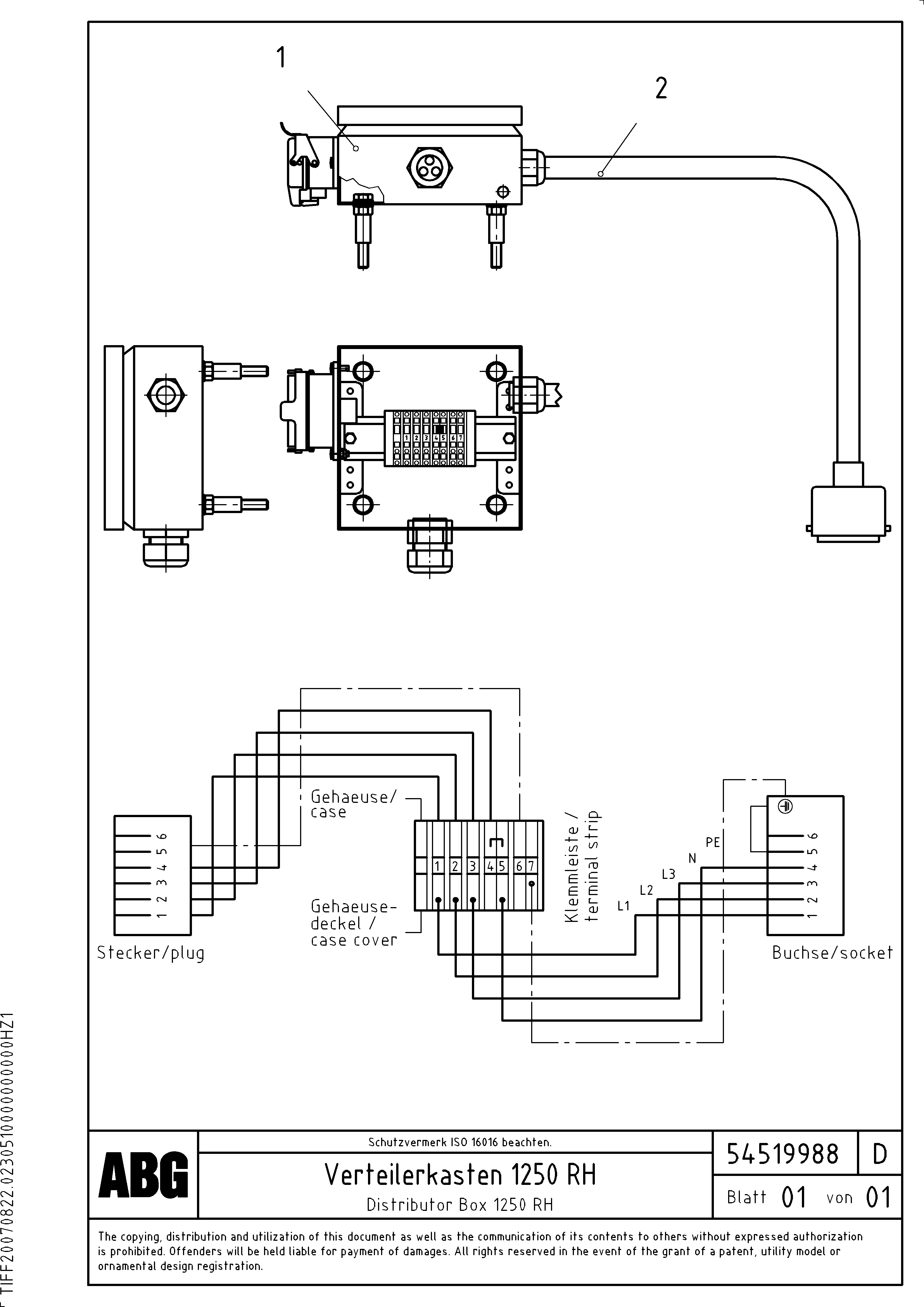 Схема запчастей Volvo PF6110 - 93458 Distributorbox for extension OMNI 1001 ATT. SCREEDS 3,0 - 9,0M PF6110 PF6160/PF6170
