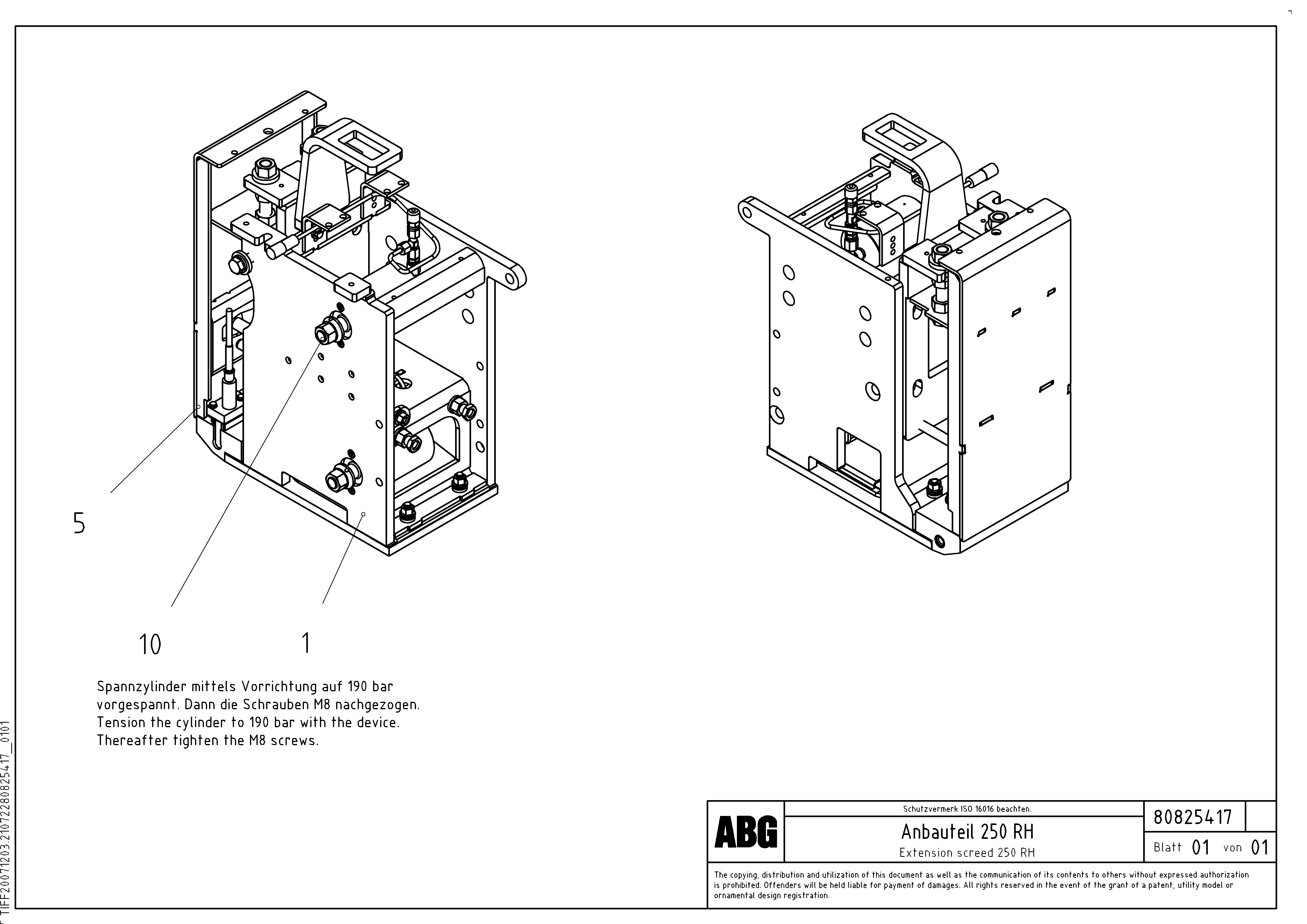 Схема запчастей Volvo PF6110 - 95498 Extension screed OMNI 1001 ATT. SCREEDS 3,0 - 9,0M PF6110 PF6160/PF6170