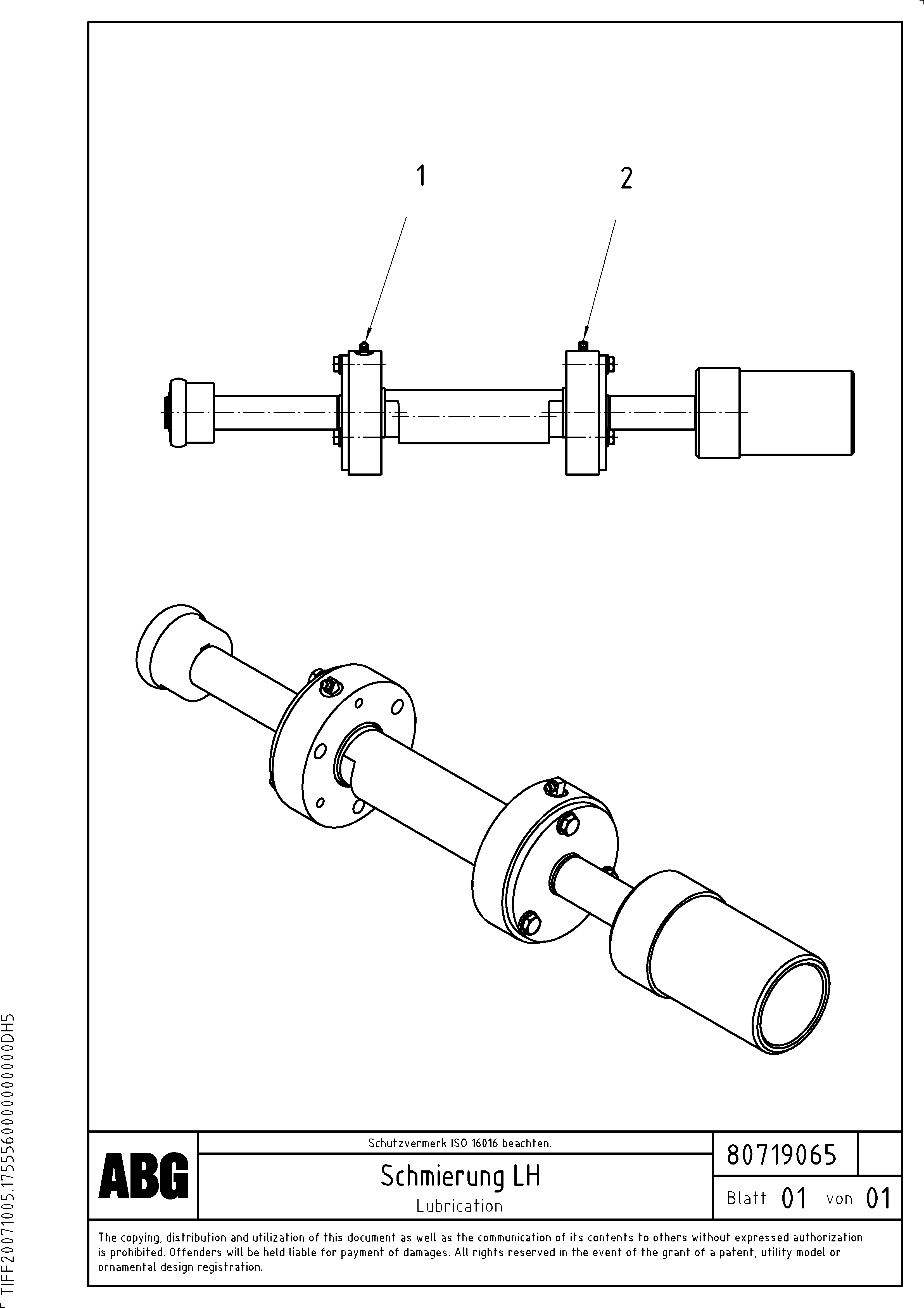 Схема запчастей Volvo PF6110 - 91862 Lubrication for extension OMNI 1001 ATT. SCREEDS 3,0 - 9,0M PF6110 PF6160/PF6170