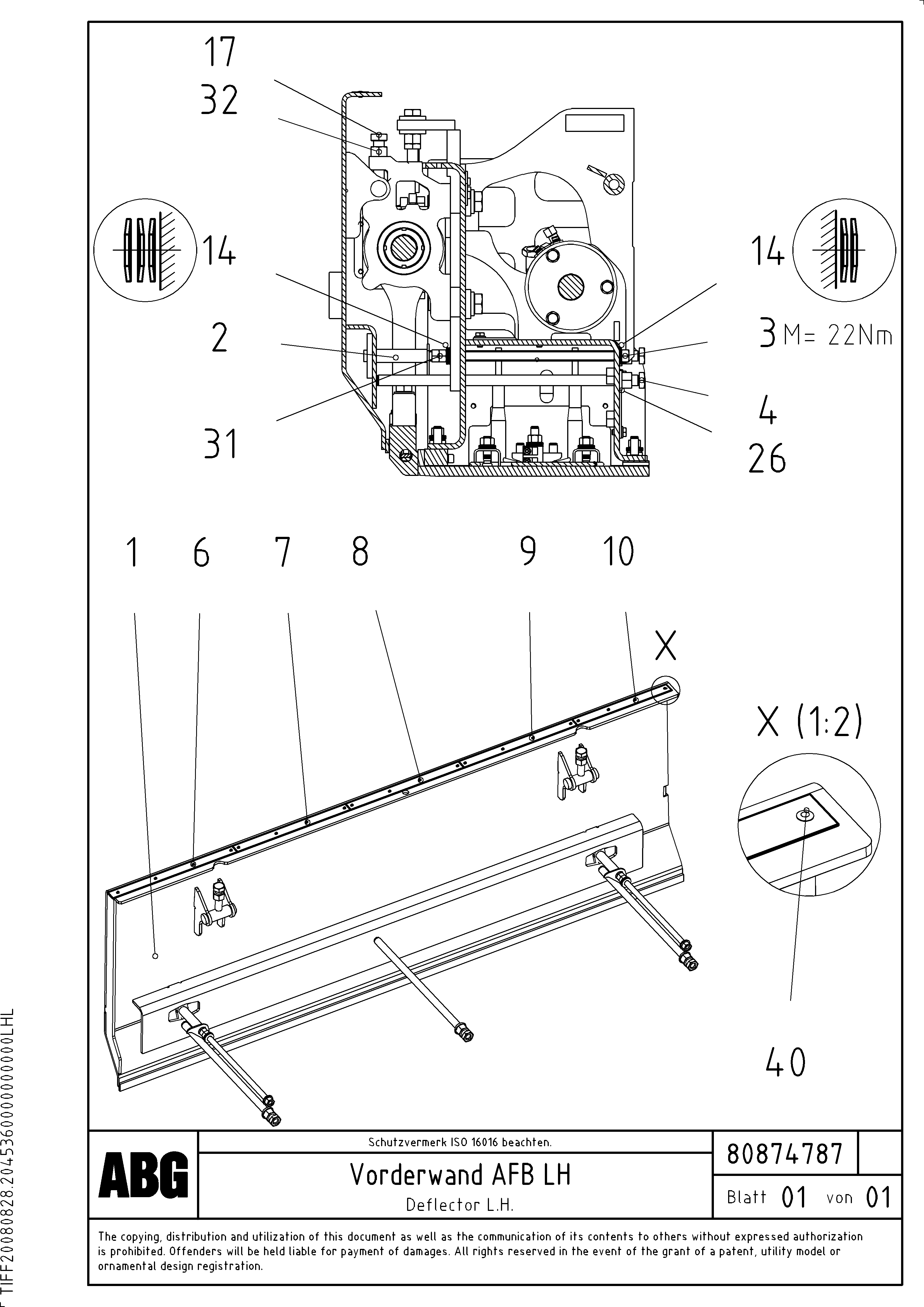 Схема запчастей Volvo PF6110 - 94057 Deflector plate for extandable screed OMNI 1011 ATT. SCREEDS 3,0 - 9,0M PF6110 PF6160/PF6170