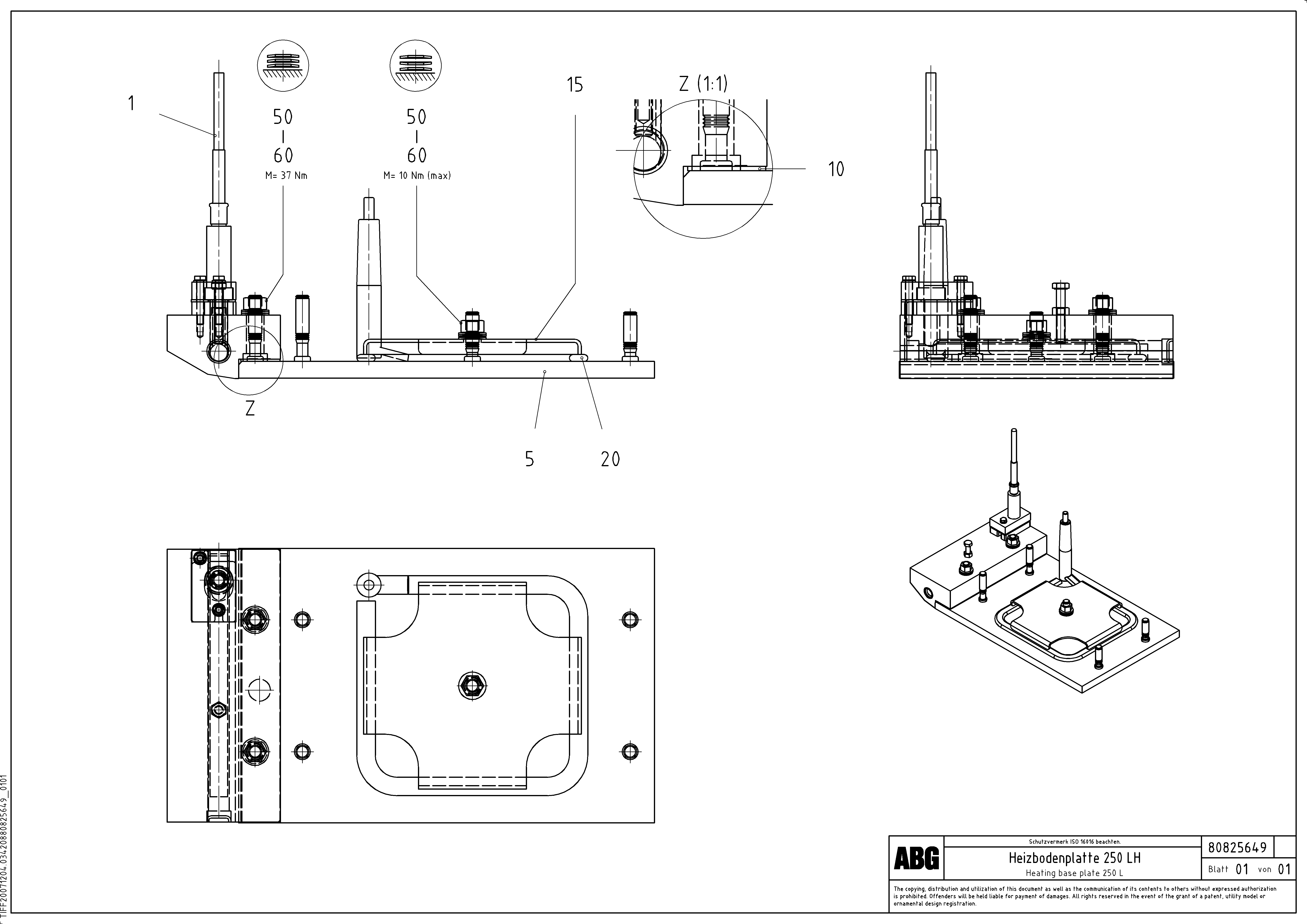 Схема запчастей Volvo PF6110 - 88989 Heating base plate for extension OMNI 1000 ATT. SCREEDS 3,0 - 9,0M PF6110, PF6160/PF6170