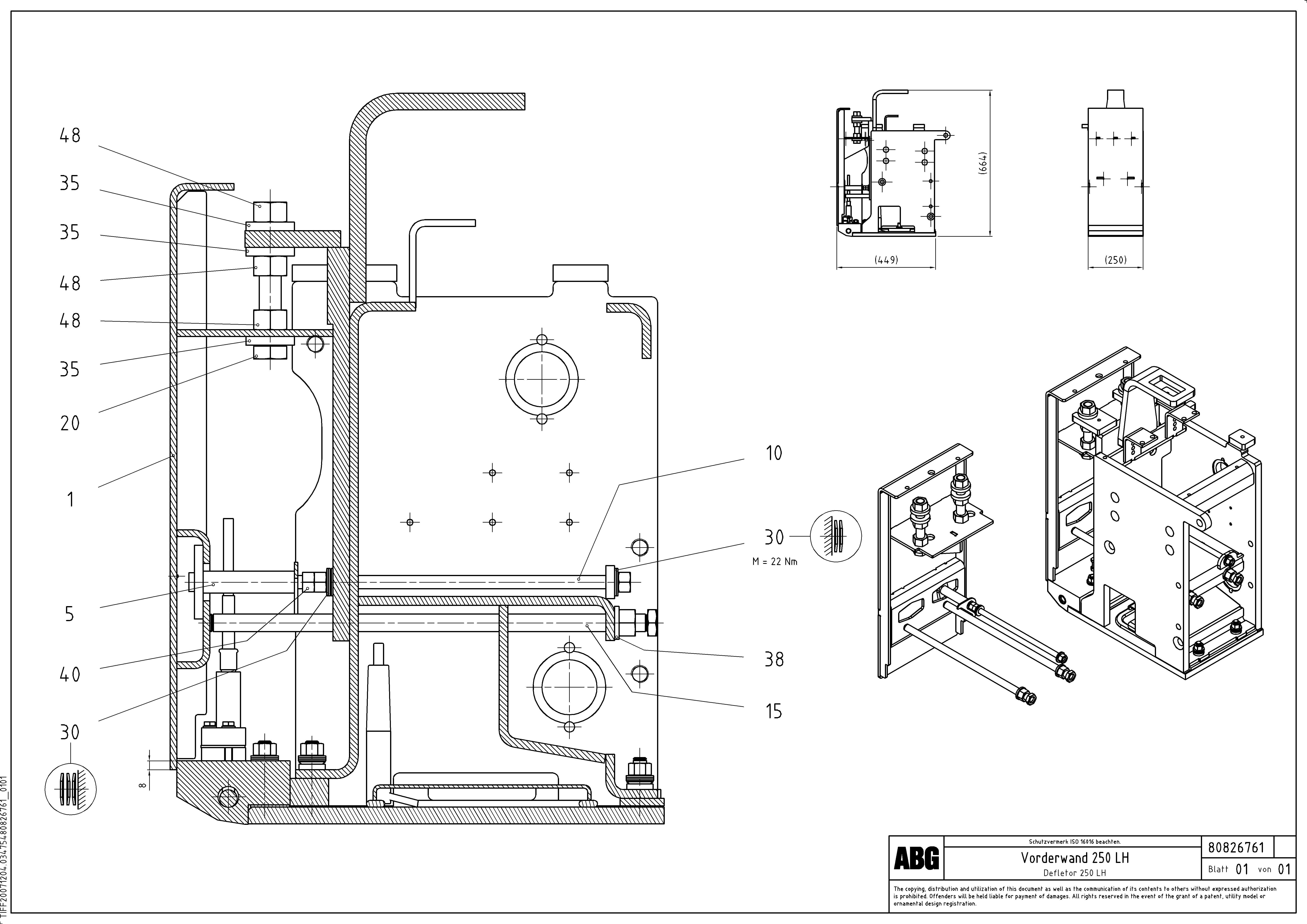 Схема запчастей Volvo PF6110 - 90245 Deflector for extension OMNI 1000 ATT. SCREEDS 3,0 - 9,0M PF6110, PF6160/PF6170