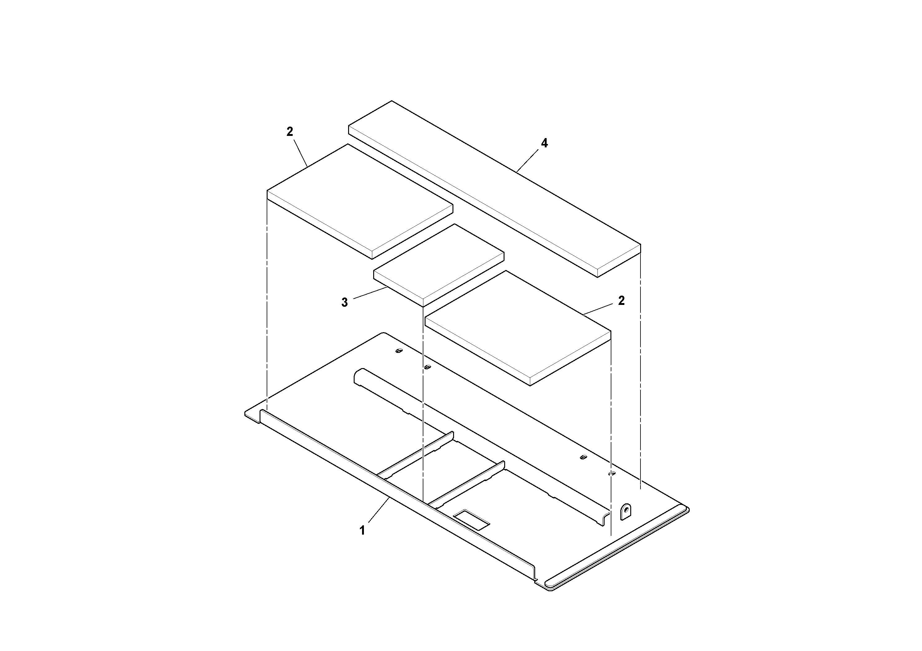 Схема запчастей Volvo PF6110 - 49556 Deck Door Assembly PF6110 S/N 197474 -