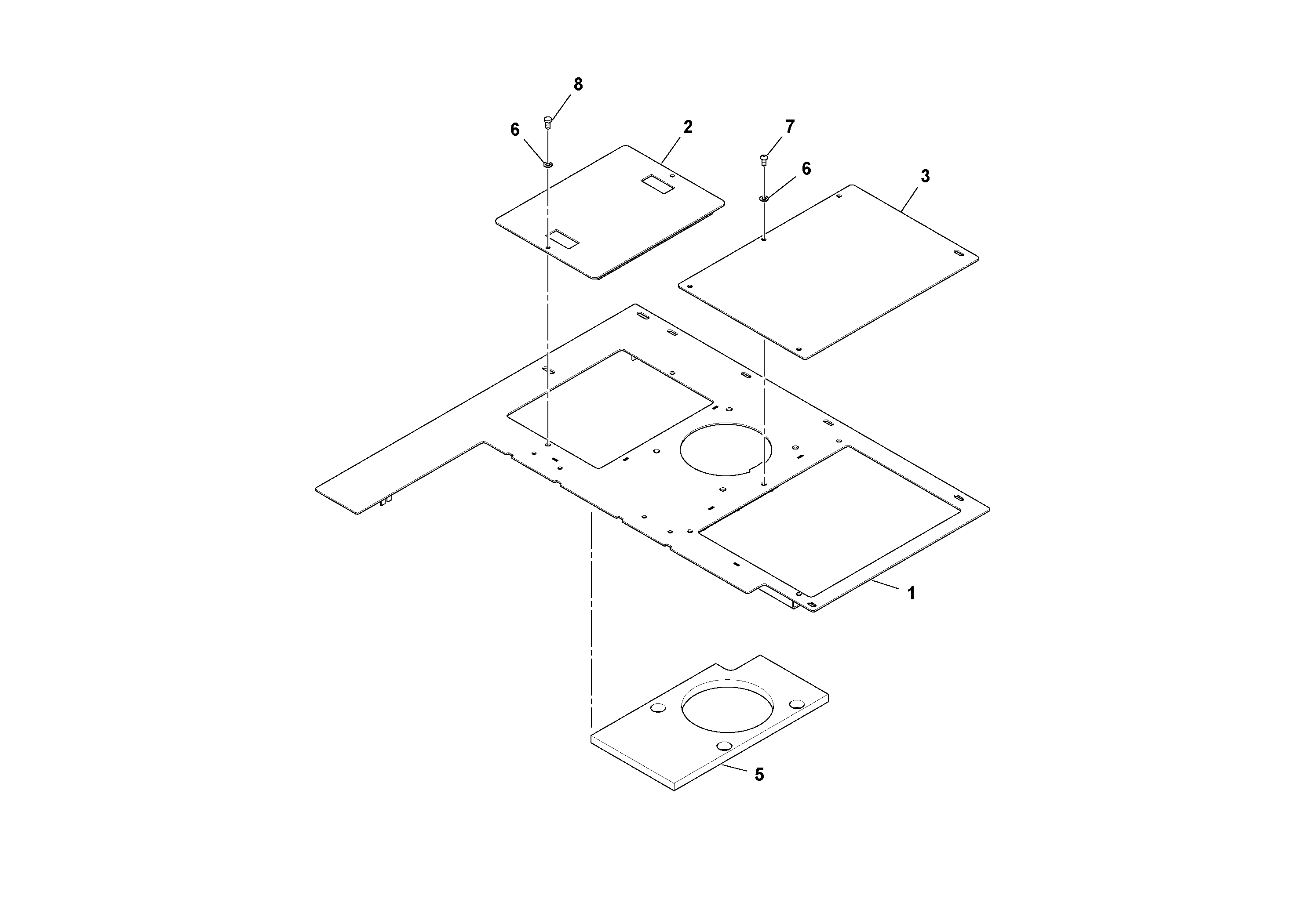 Схема запчастей Volvo PF6110 - 51510 Fixed Deck Plate Assembly PF6110 S/N 197474 -
