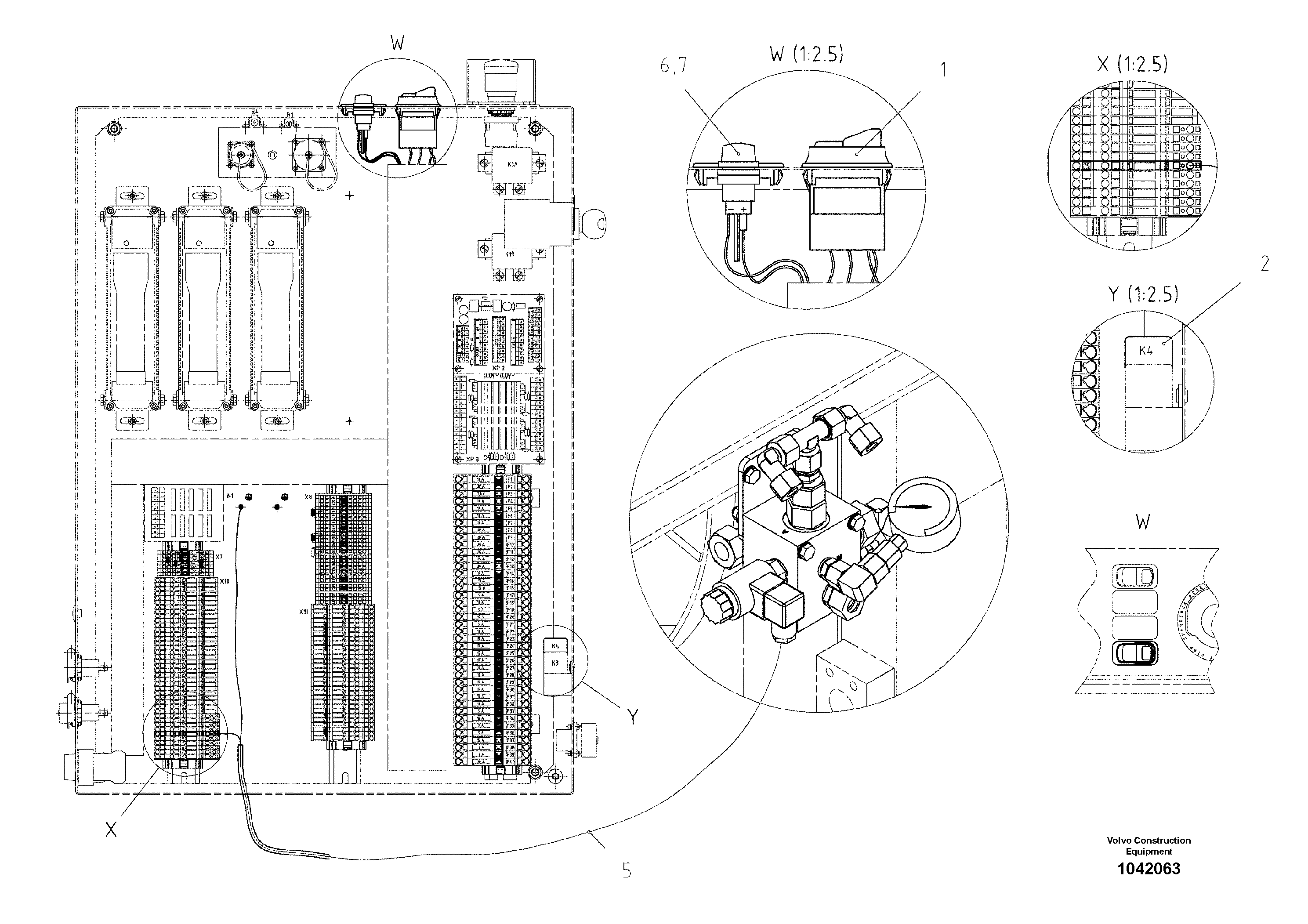 Схема запчастей Volvo ABG7820B - 69148 Electric Screed Tensioning Device ABG7820/ABG7820B ABG7820 S/N 21064-23058 ABG7820B S/N 23059 -