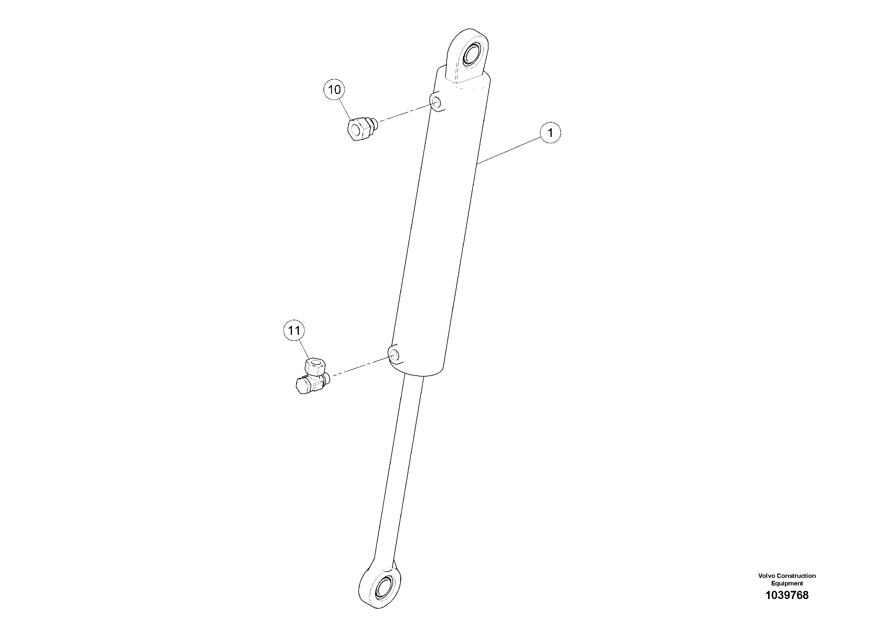 Схема запчастей Volvo ABG7820B - 48858 Screed Cylinder ABG7820/ABG7820B ABG7820 S/N 21064-23058 ABG7820B S/N 23059 -