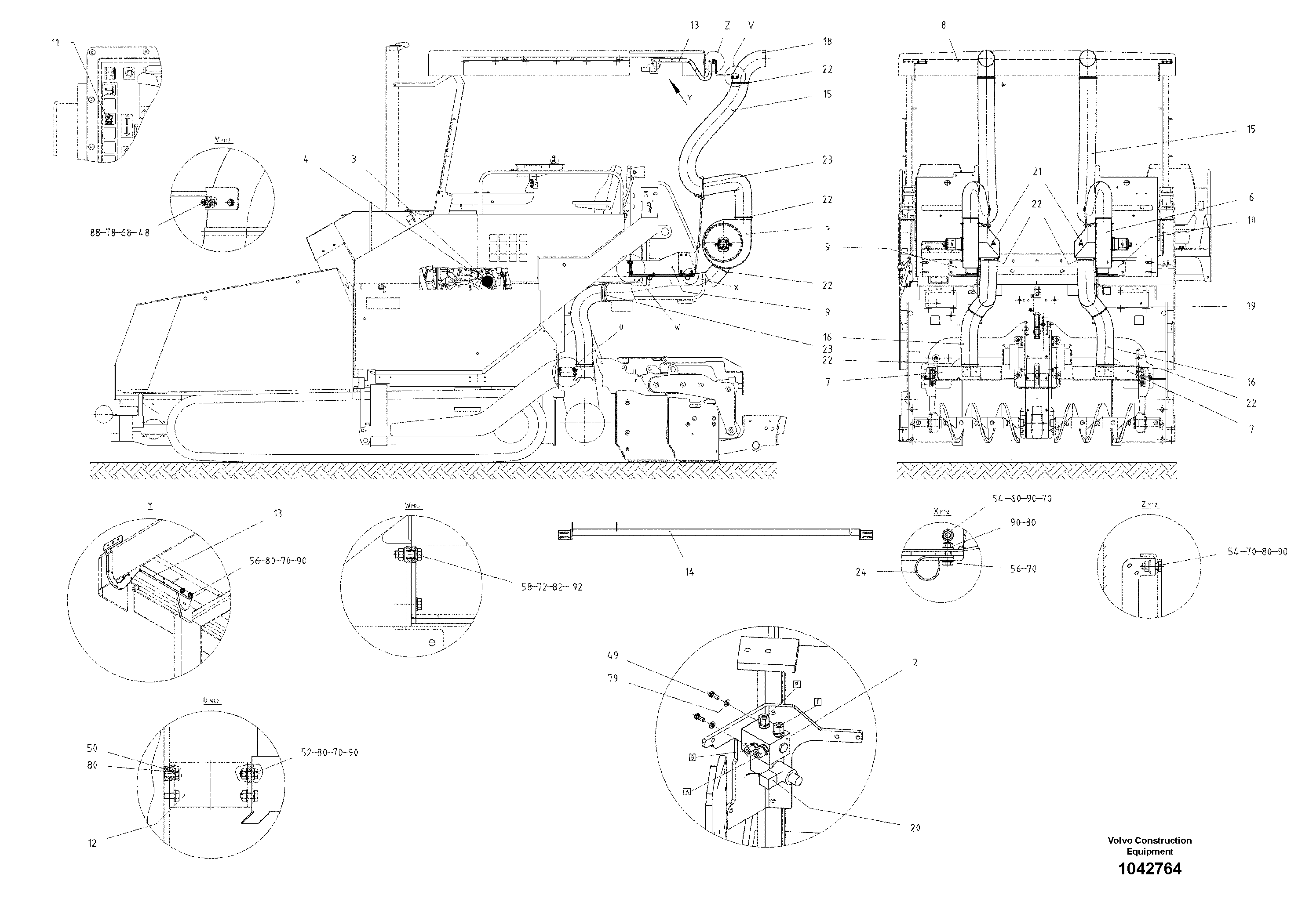 Схема запчастей Volvo ABG7820B - 49102 Fume Extractor ABG7820/ABG7820B ABG7820 S/N 21064-23058 ABG7820B S/N 23059 -
