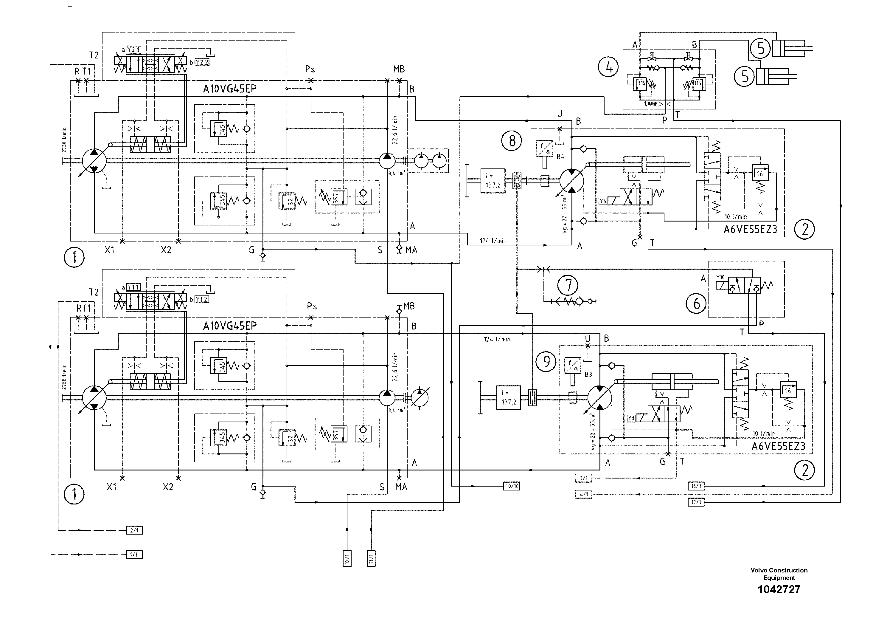 Схема запчастей Volvo ABG7820B - 43178 Diagram ABG7820/ABG7820B ABG7820 S/N 21064-23058 ABG7820B S/N 23059 -