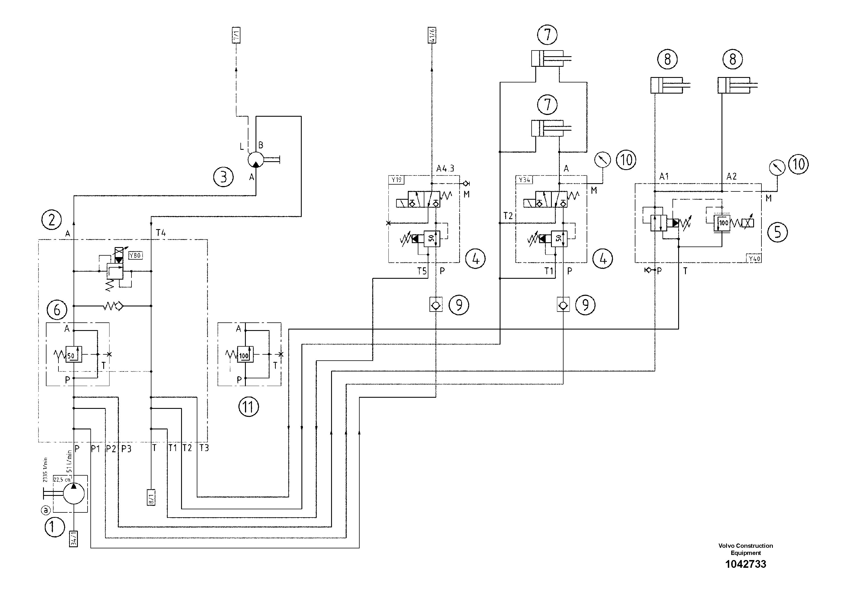 Схема запчастей Volvo ABG7820B - 43185 Diagram ABG7820/ABG7820B ABG7820 S/N 21064-23058 ABG7820B S/N 23059 -