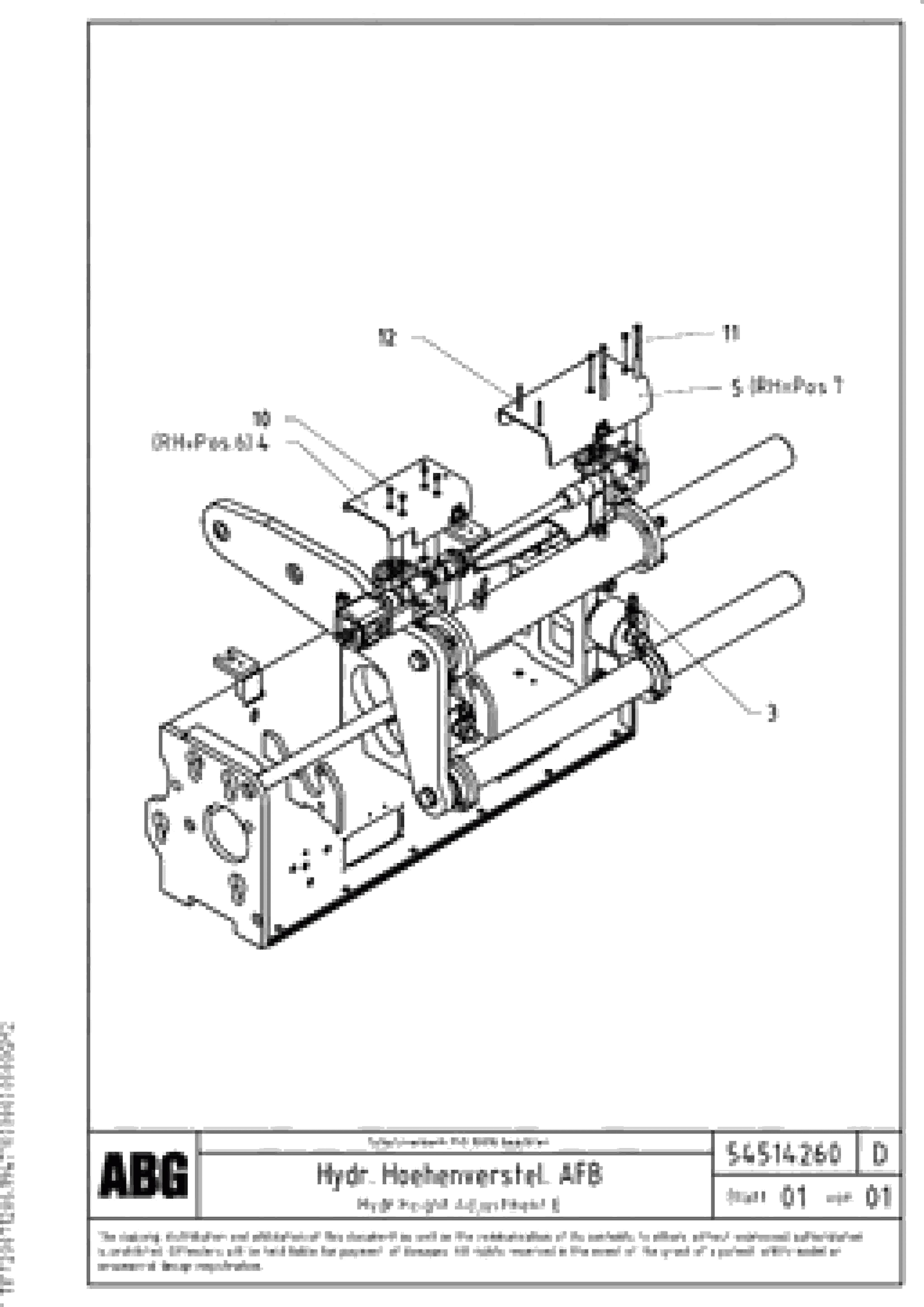 Схема запчастей Volvo ABG7820B - 72209 Hydr. height adjustment for extandable screed VB 78 ETC ATT. SCREED 2,5 - 9,0 M ABG5820/6820/7820/7820B