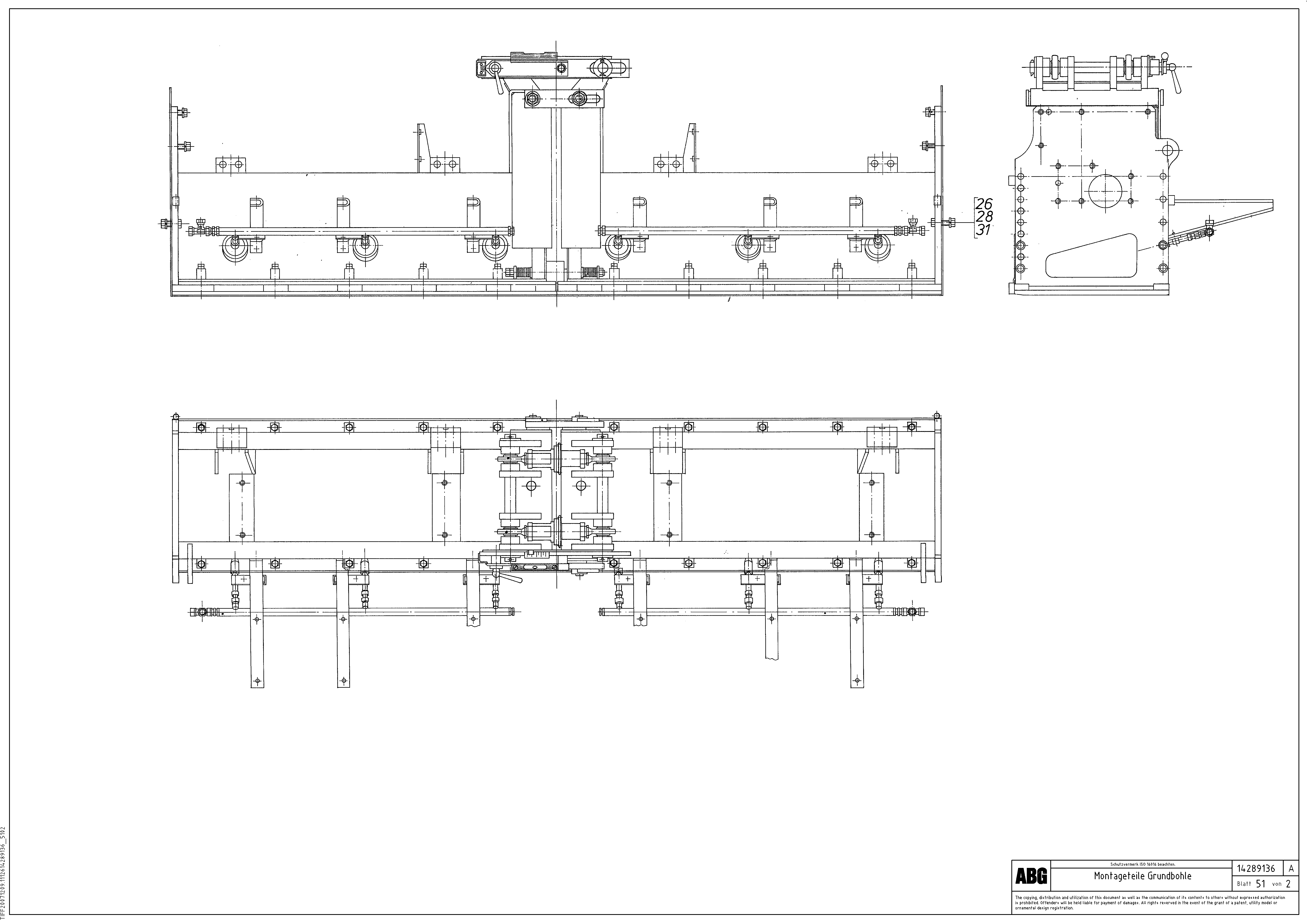 Схема запчастей Volvo ABG7820B - 91336 Mounting parts for basic screed VDT 121 ATT. SCREED 2,5 - 9,0 M ABG7820/ABG7820B