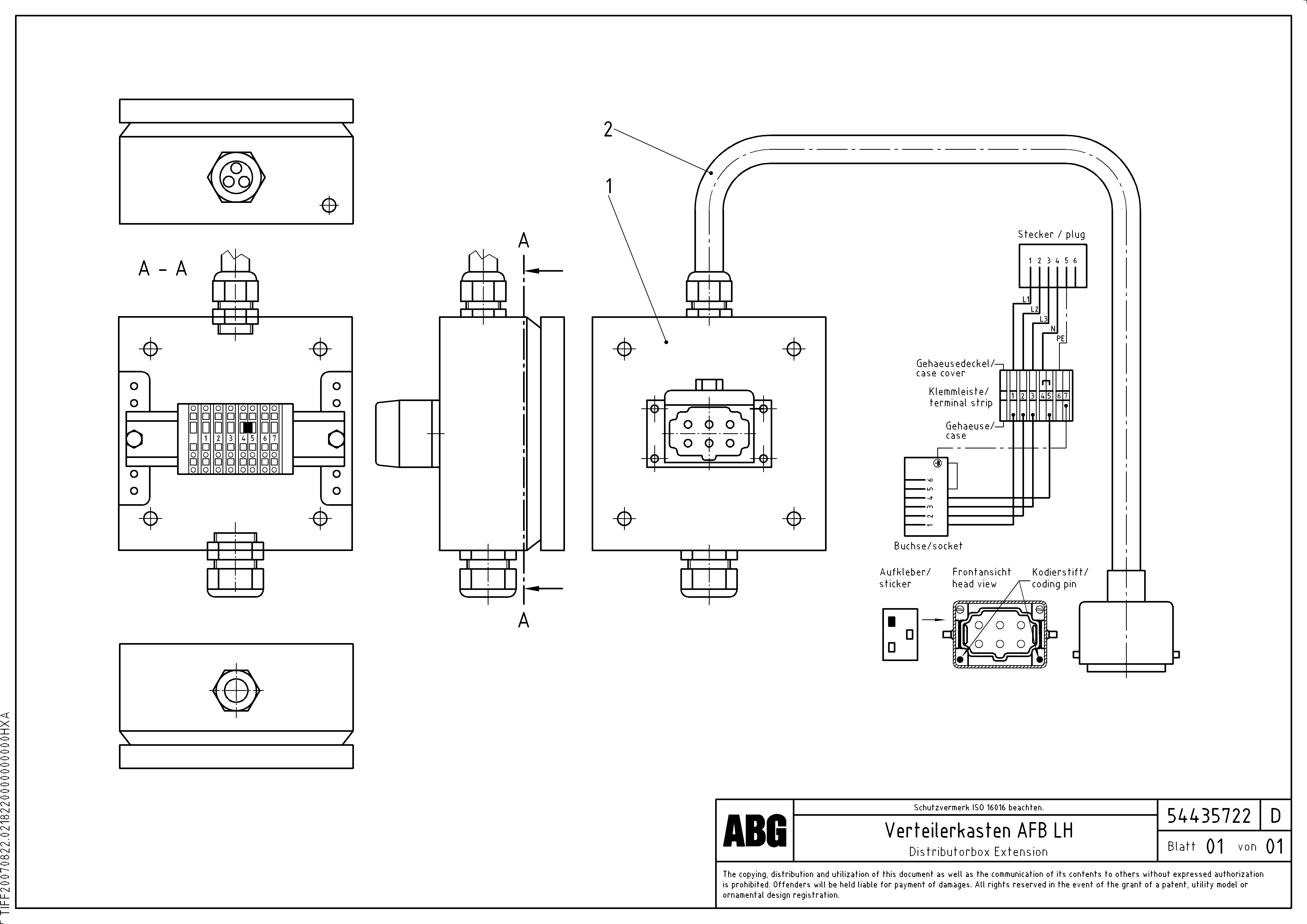 Схема запчастей Volvo ABG7820B - 72620 Distributor box for extendable screed VDT-V 88 ETC ATT. SCREEDS 3,0 - 9,0M ABG7820, ABG7820B