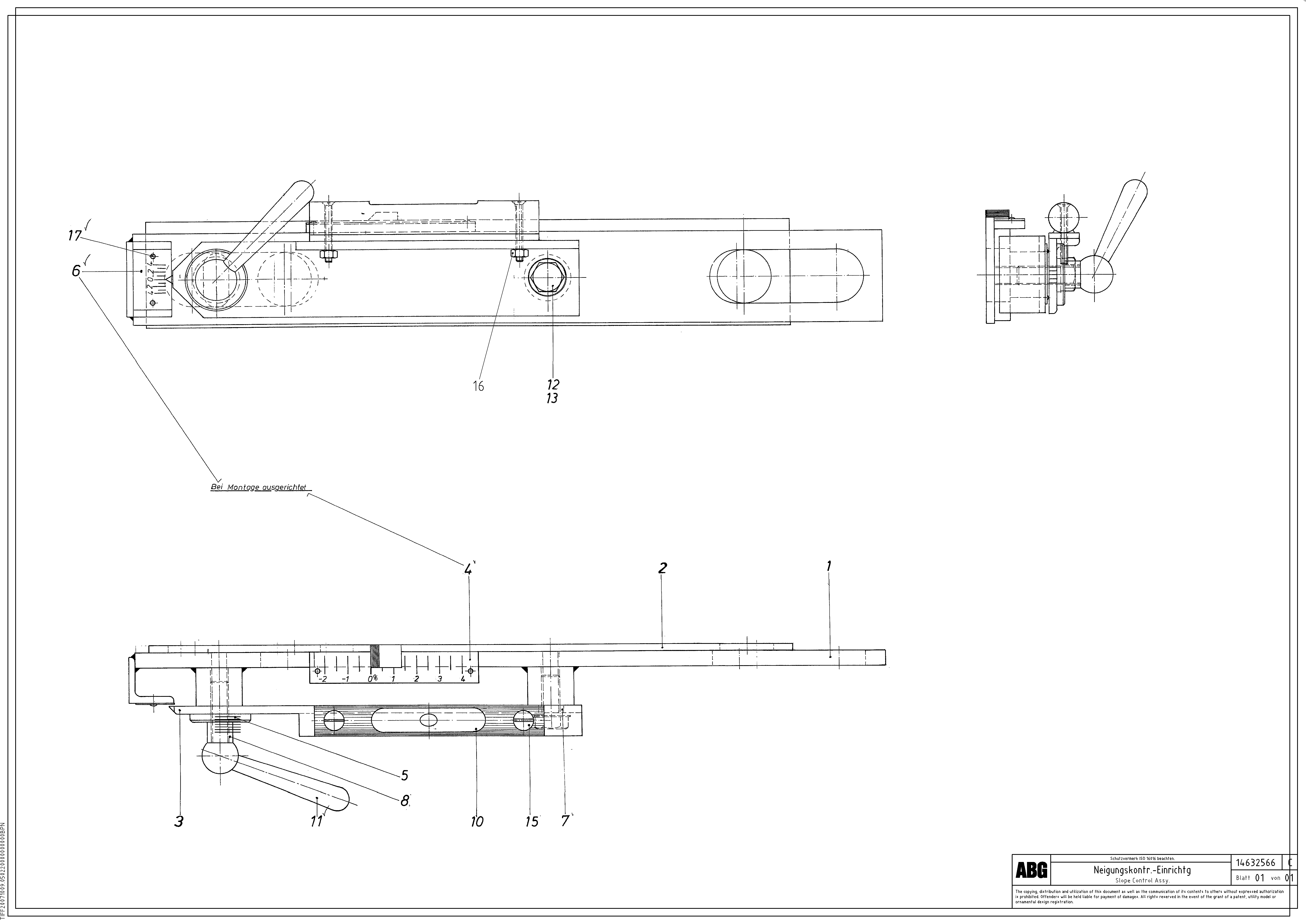 Схема запчастей Volvo ABG7820B - 85759 Slope control assembly VDT 121 ATT. SCREED 2,5 - 9,0 M ABG7820/ABG7820B