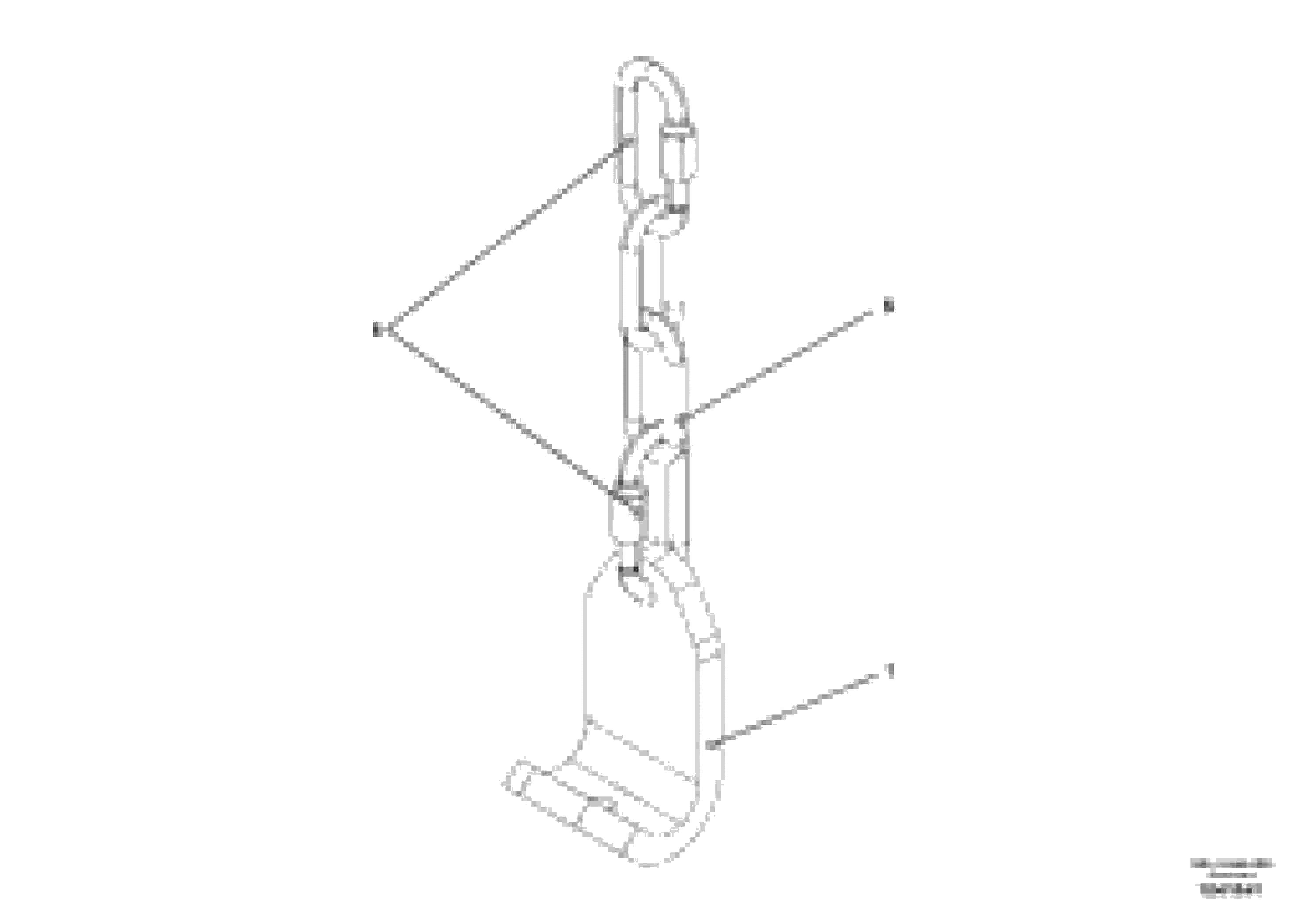 Схема запчастей Volvo ABG7820B - 66807 Safety chain for basic screed VDT-V 78 GTC ATT. SCREEDS 2,5 - 9,0M ABG6820,ABG7820,ABG7820B