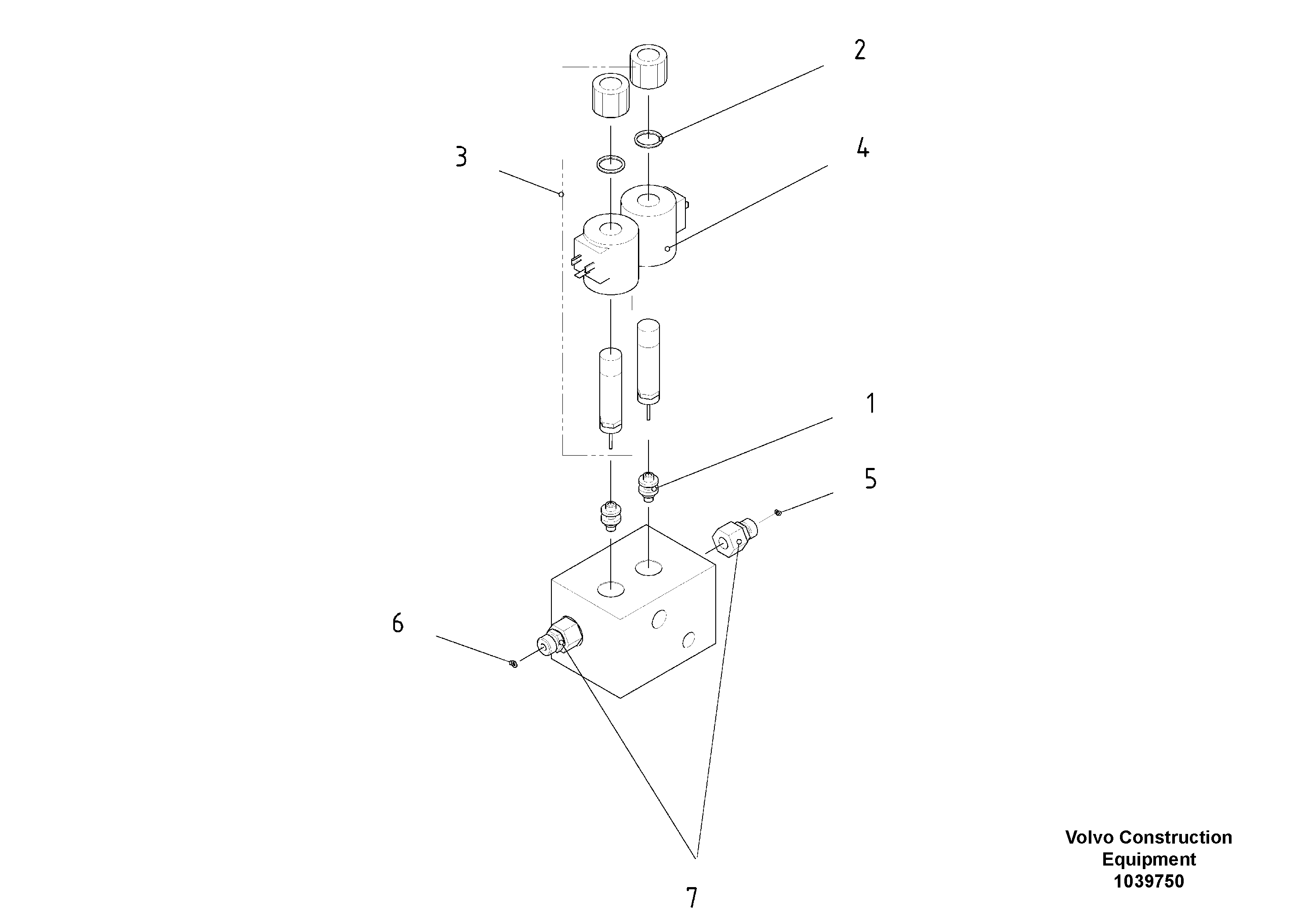 Схема запчастей Volvo ABG8820B - 56614 Control block ABG8820/ABG8820B ABG8820 S/N 21098-23354 ABG8820B S/N 23355-